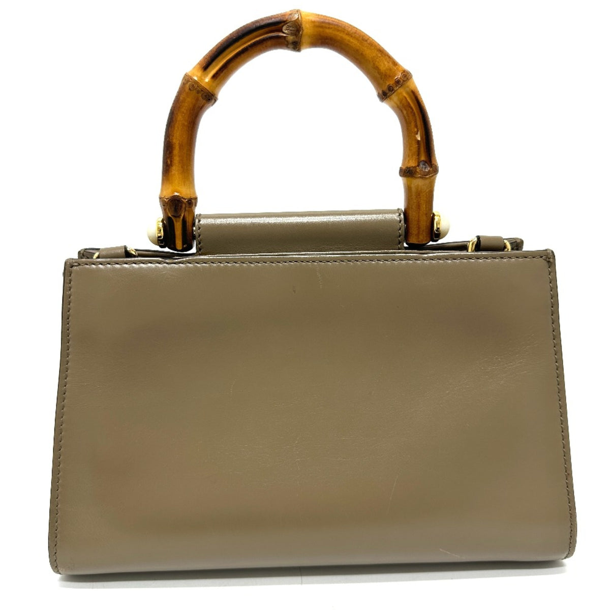 Gucci Brown Leather Handbag (Pre-Owned)