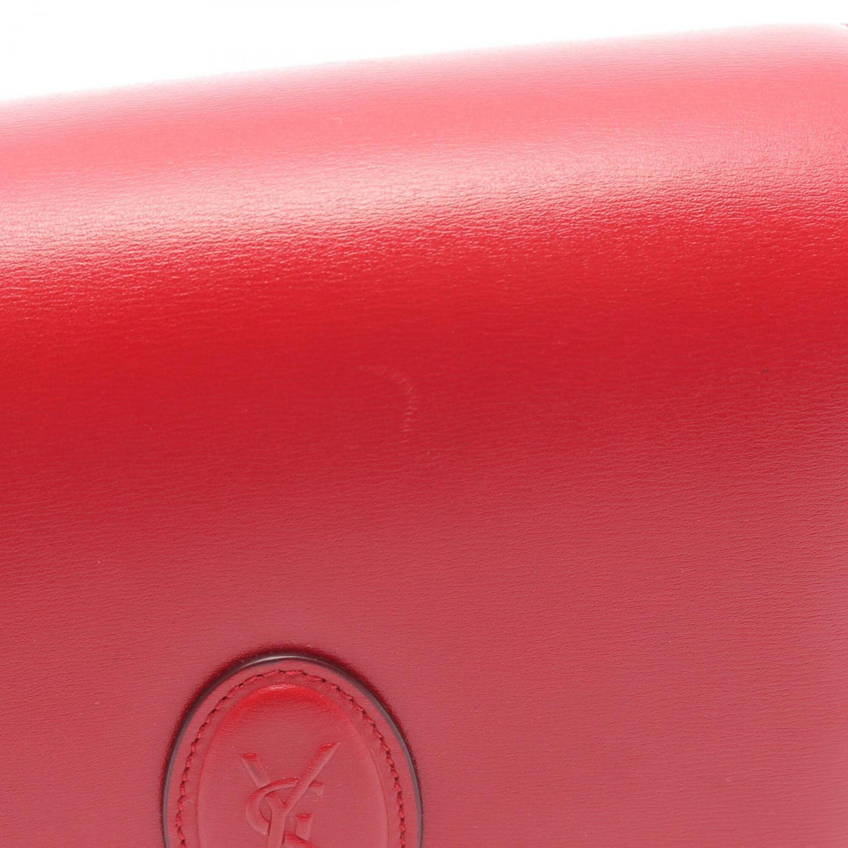 Saint Laurent Red Color Leather Handbag Shoulder Bag (Pre-Owned)
