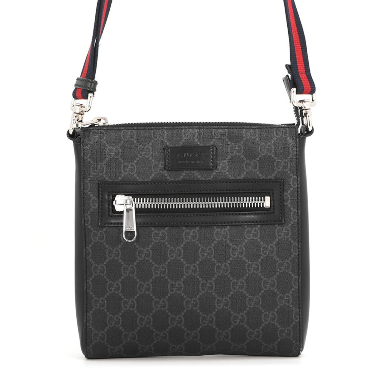 Gucci Black Gg Supreme Handbag Messenger Bag Shoulder Bag (Pre-Owned)