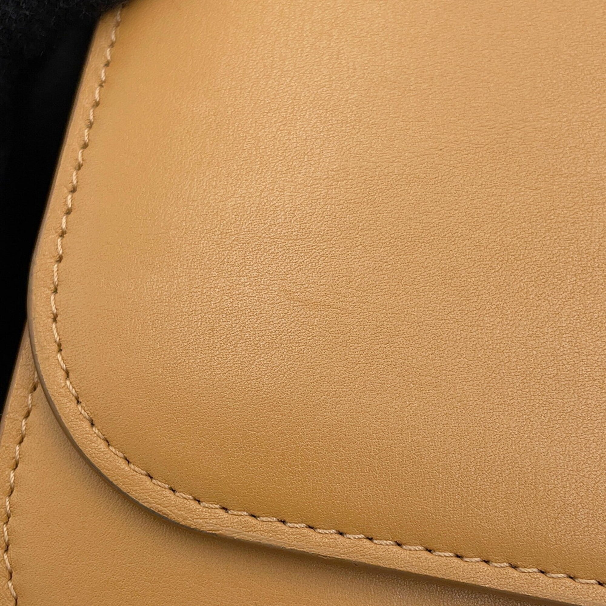 Loewe Brown Leather Handbag Shoulder Bag (Pre-Owned)