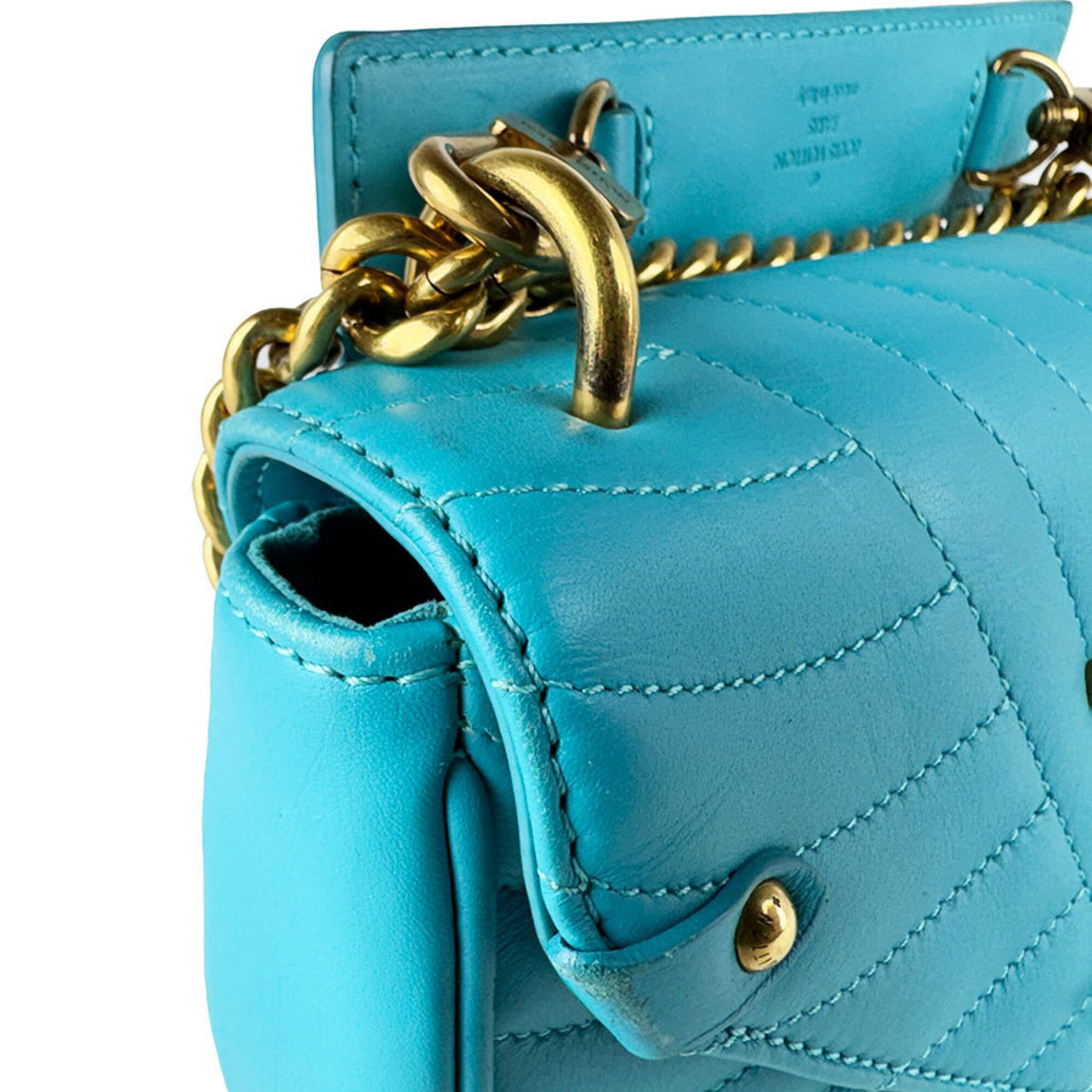 Louis Vuitton Turquoise Leather Shoulder Bag (Pre-Owned)
