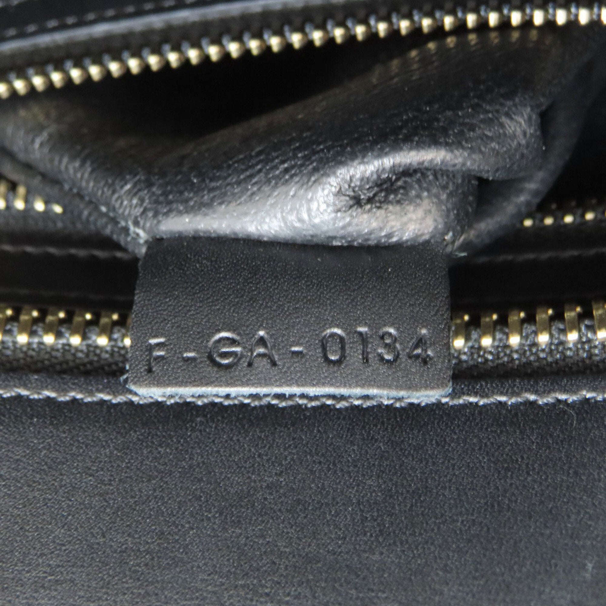 Celine Black Green White Leather Canvas Handbag (Pre-Owned)