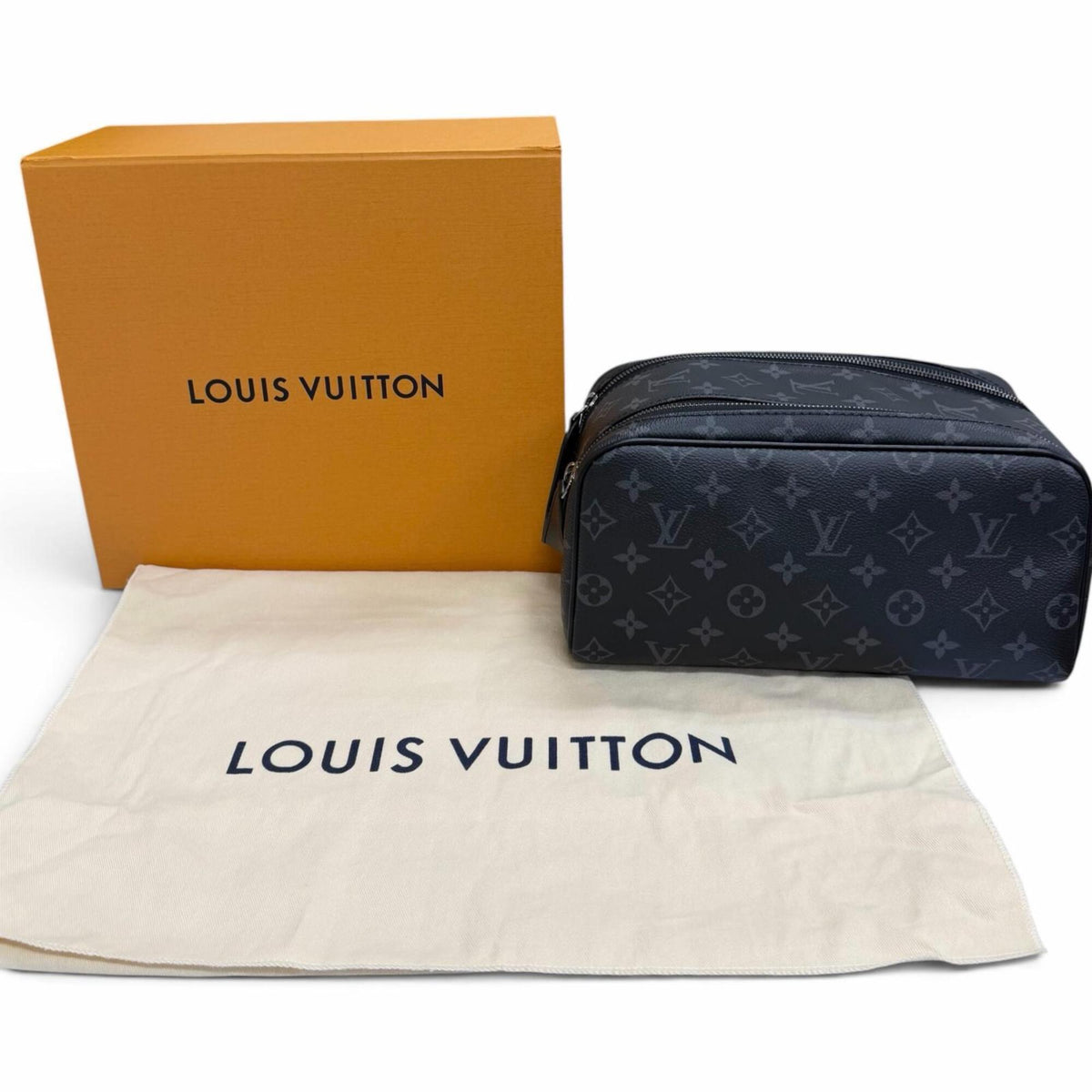 Louis Vuitton Black Monogram Eclipse Pouch (Pre-Owned)