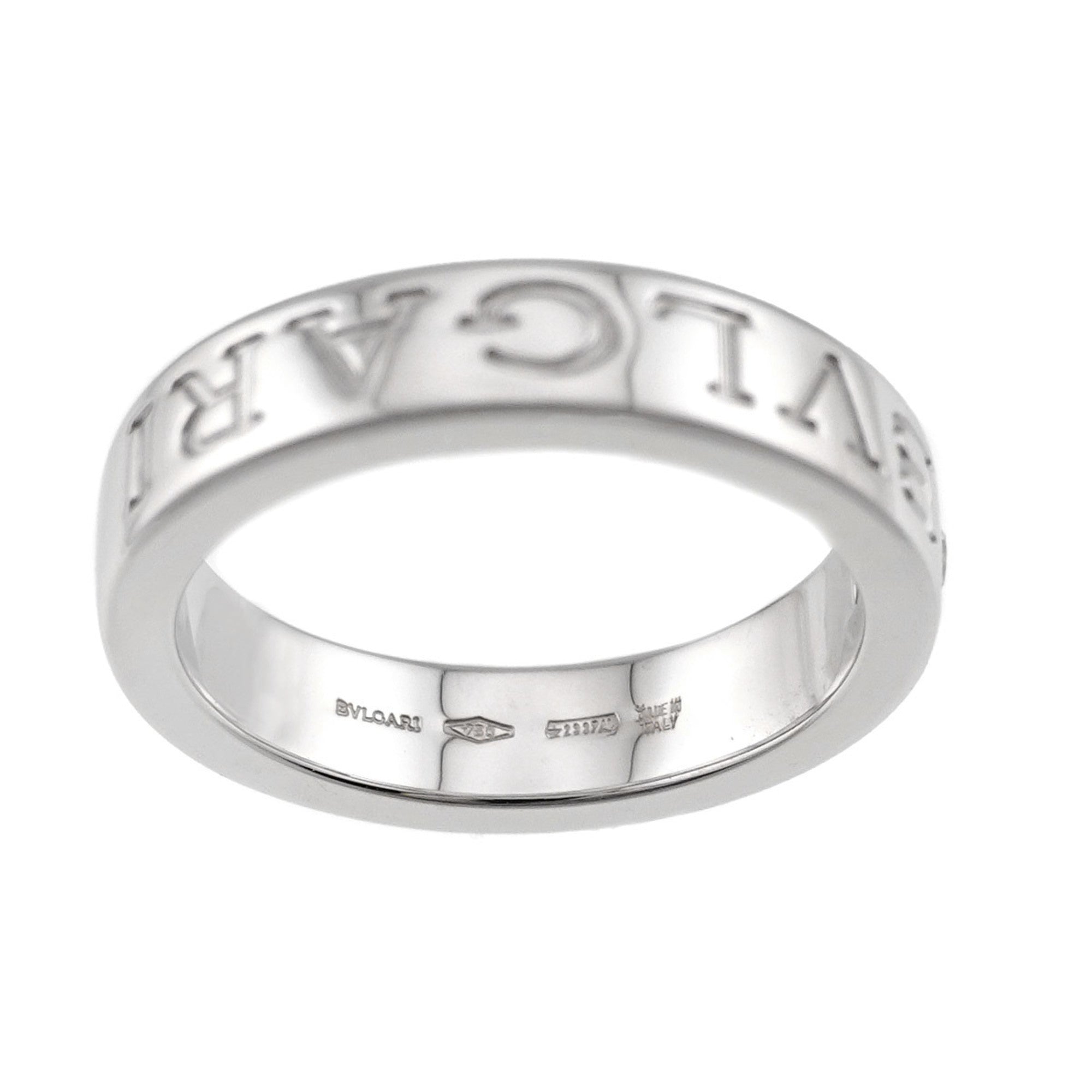 Bvlgari White Gold White Gold (18K) Band Ring (Pre-Owned)