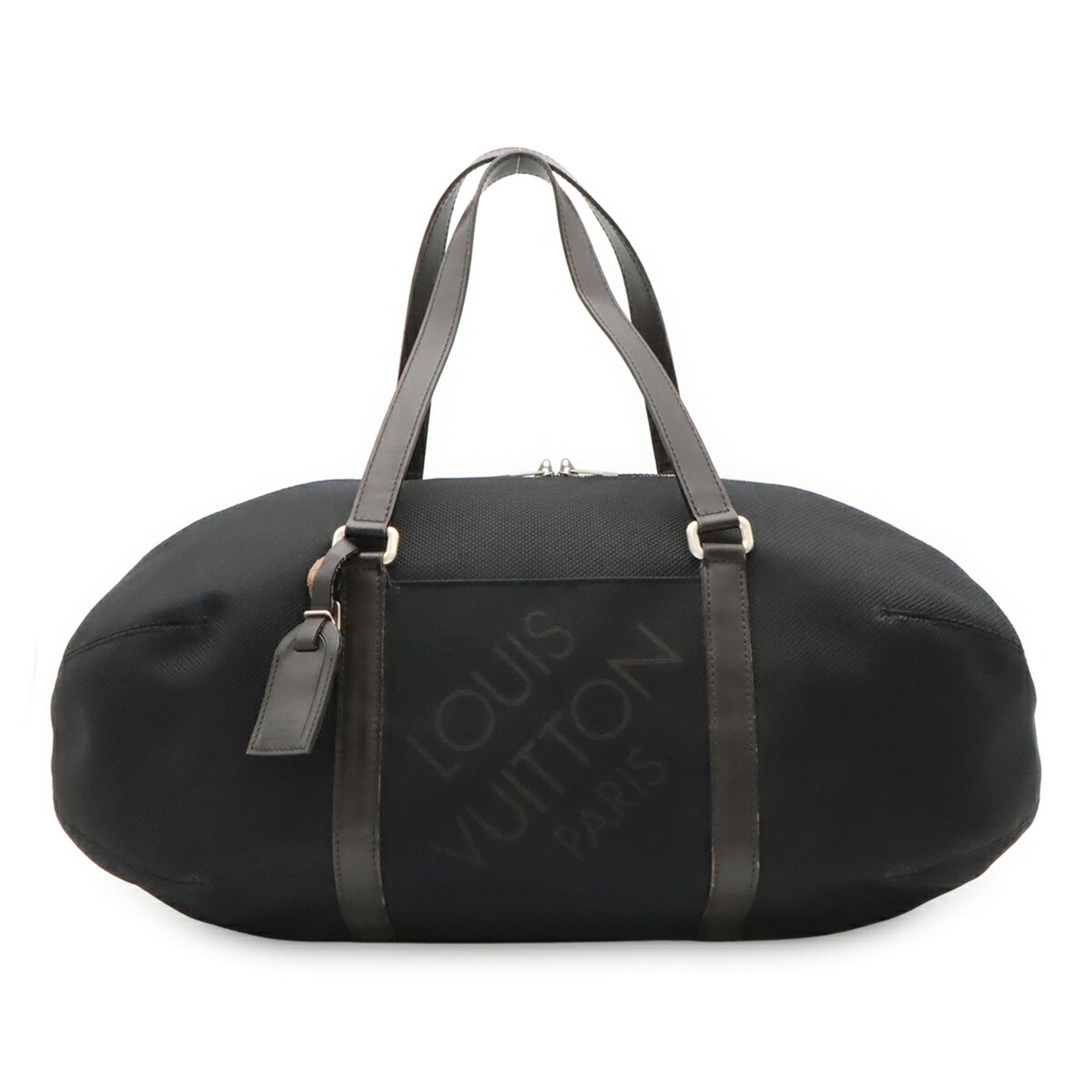 Louis Vuitton Black Noir Damier Geant Boston Bag Shoulder Bag (Pre-Owned)