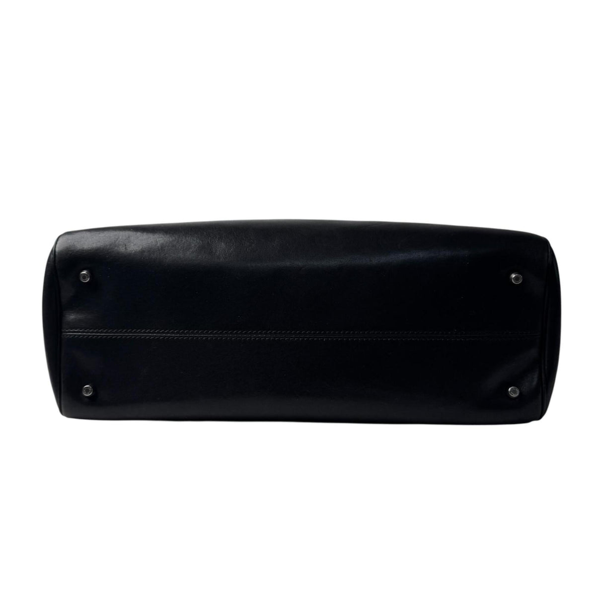 Dolce & Gabbana Black Leather Shoulder Bag Tote Bag (Pre-Owned)