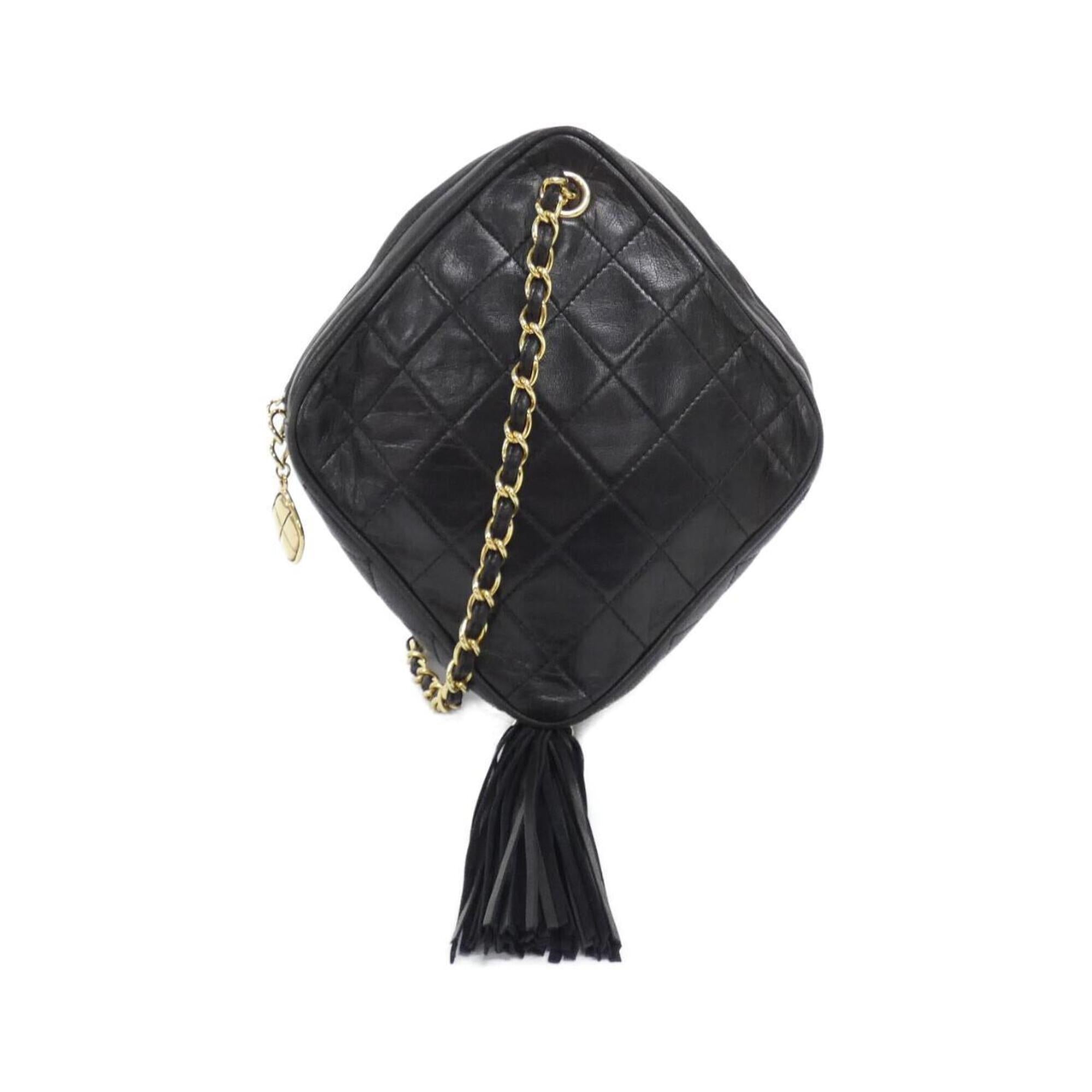 Chanel Black Leather Shoulder Bag (Pre-Owned)