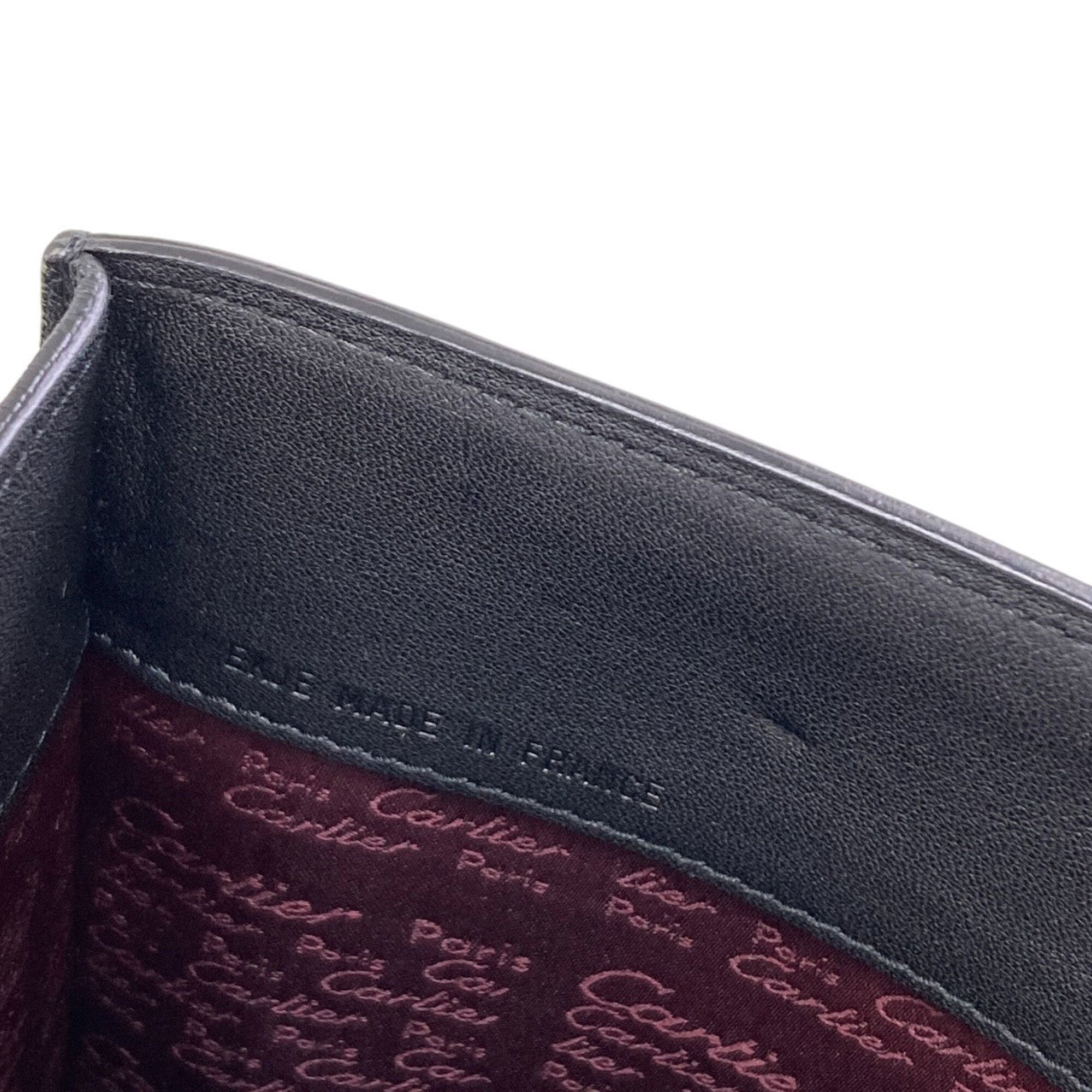 Cartier Black Leather Tote Bag (Pre-Owned)