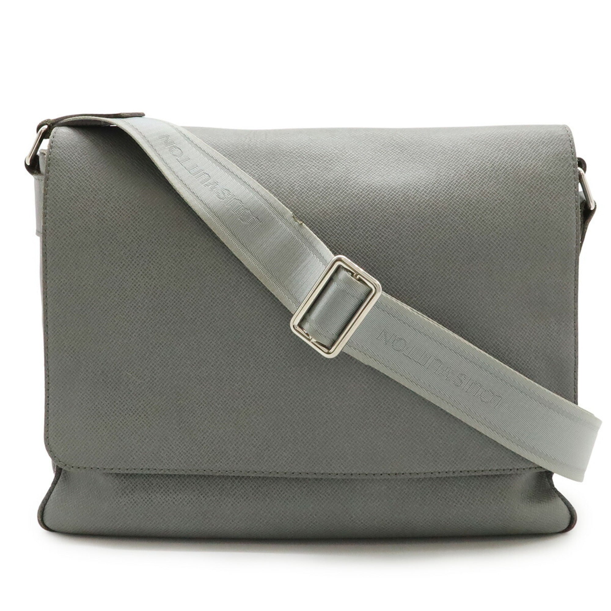 Louis Vuitton Gray Leather Handbag Shoulder Bag (Pre-Owned)