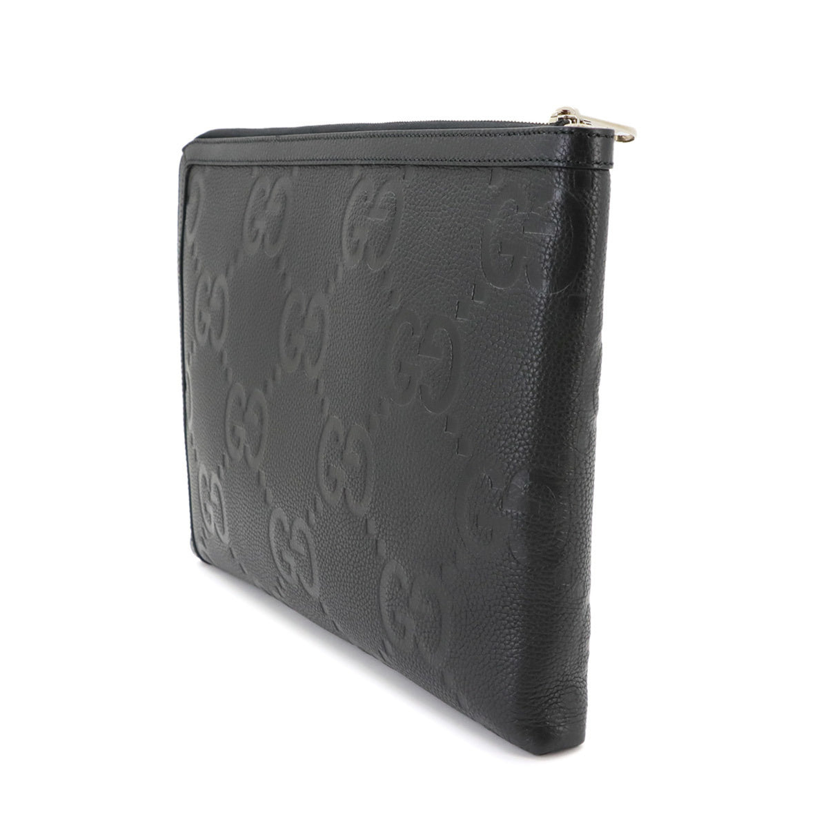 Gucci Black Leather Clutch Bag Document Case (Pre-Owned)