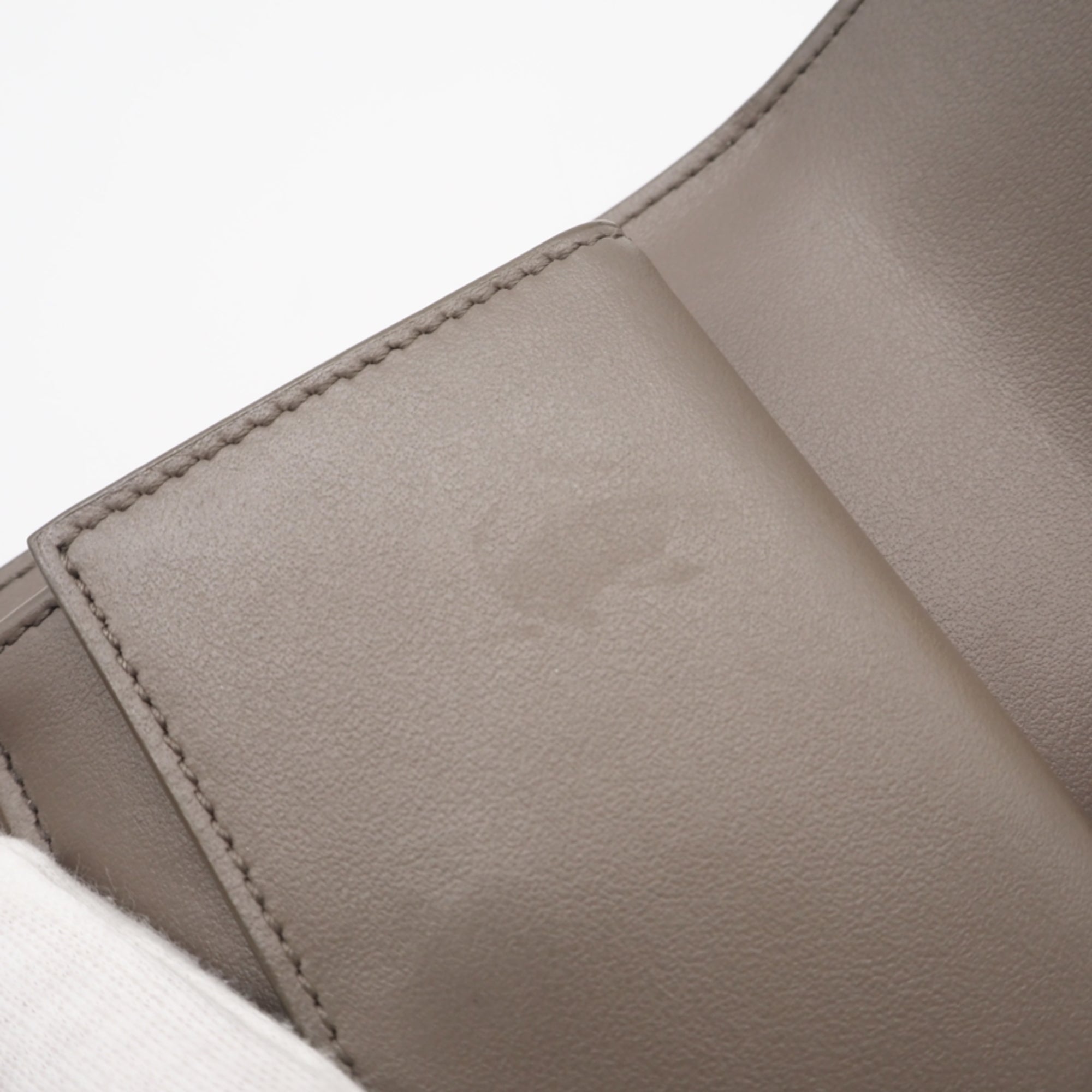 Celine Grayish Leather Wallet (Tri-Fold) (Pre-Owned)