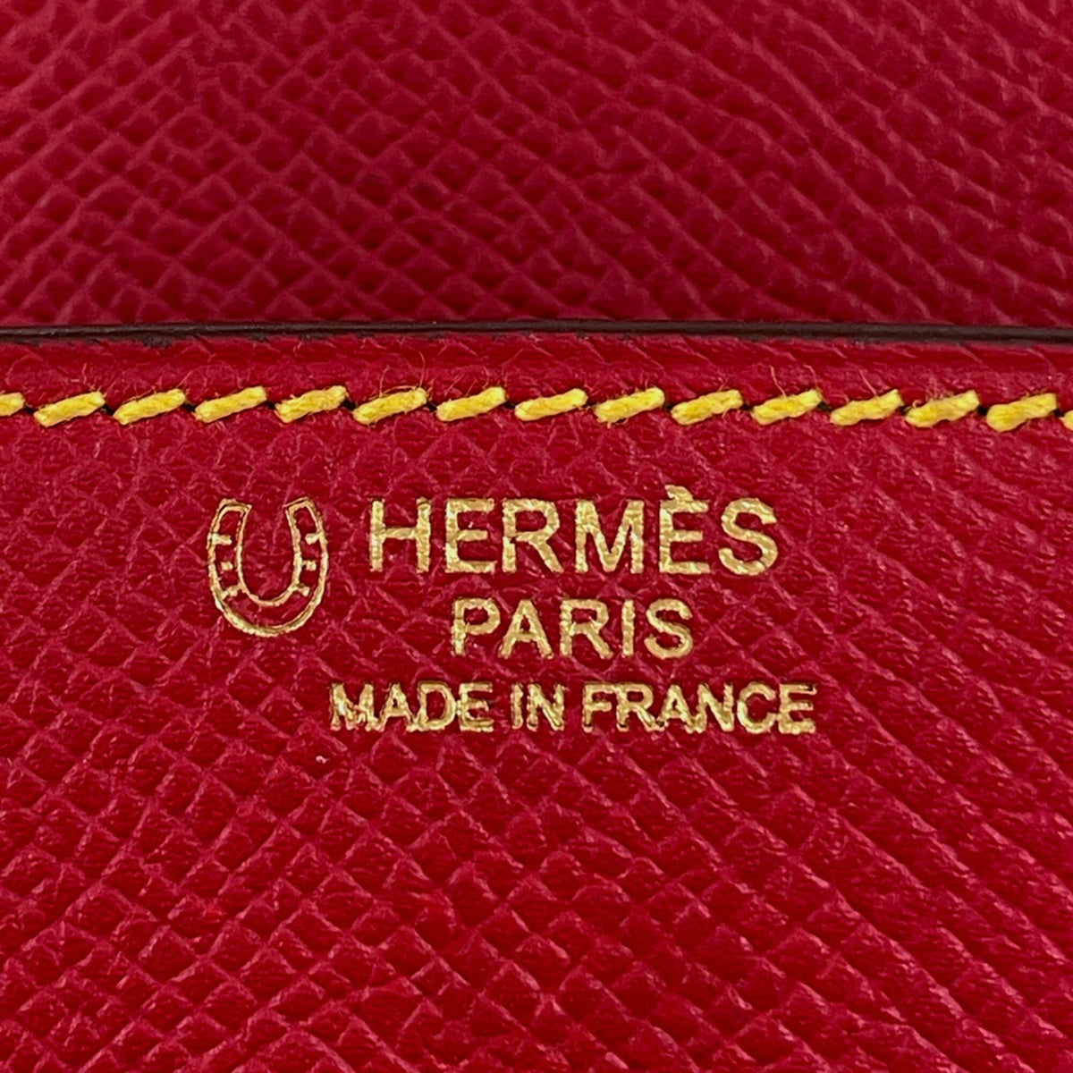 Hermes Birkin Bambou Green Rouge Casaque Epsom Leather Handbag (Pre-Owned)