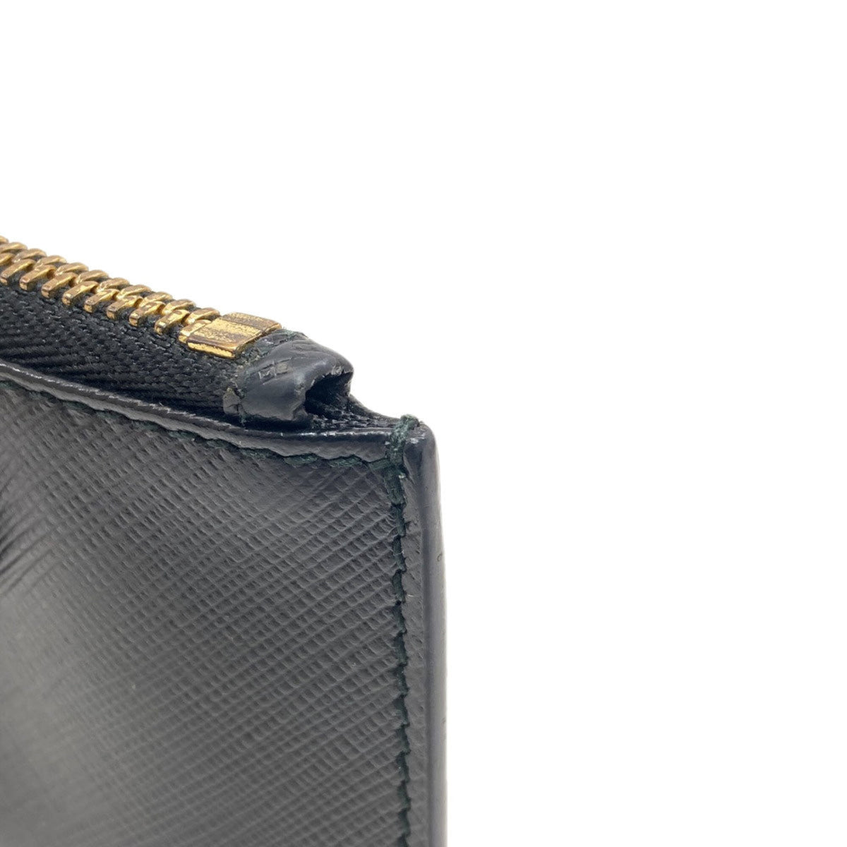 Salvatore Ferragamo Black Leather Coin Purse/Coin Case (Pre-Owned)