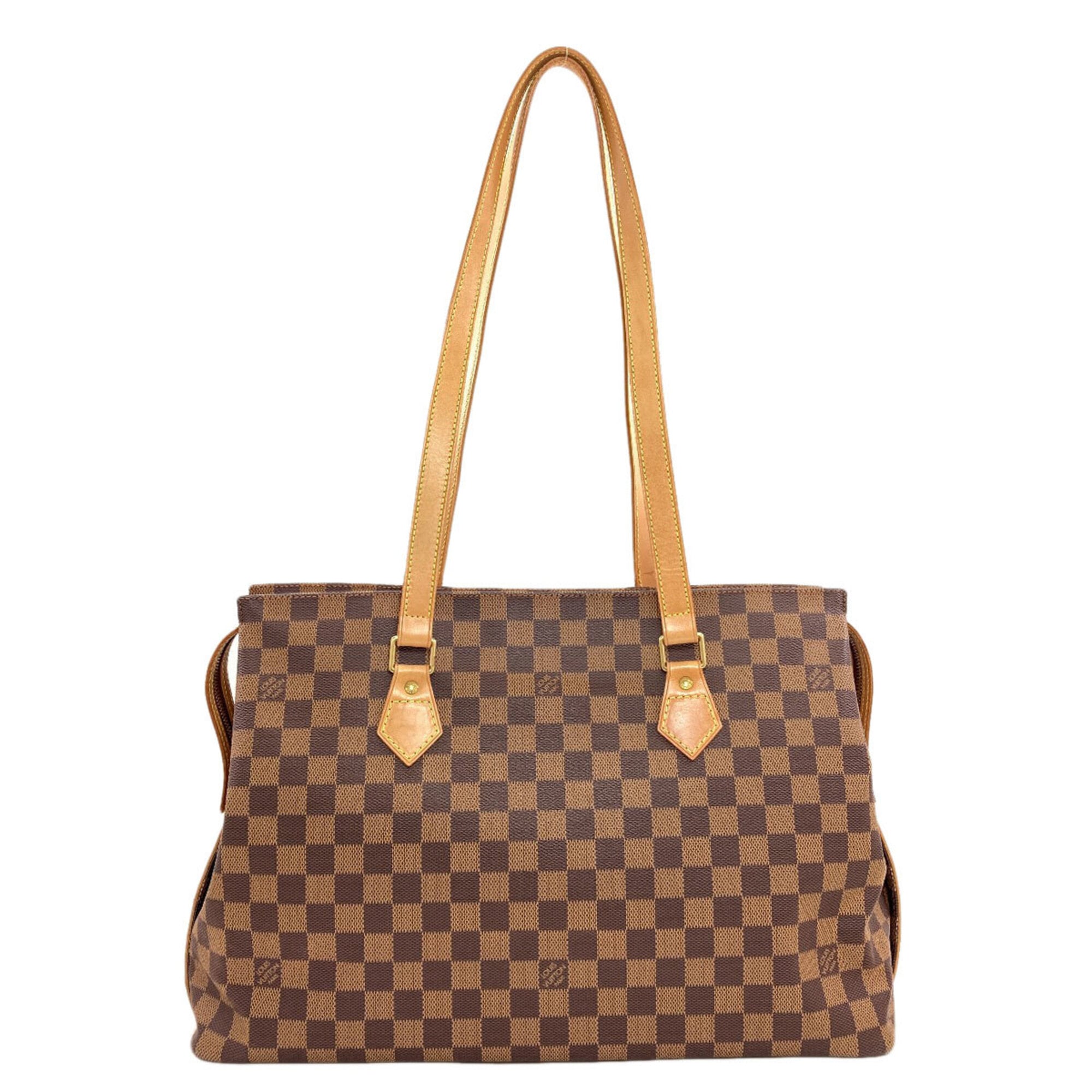 Louis Vuitton Damier Canvas Ebene Damier Canvas Tote Bag (Pre-Owned)