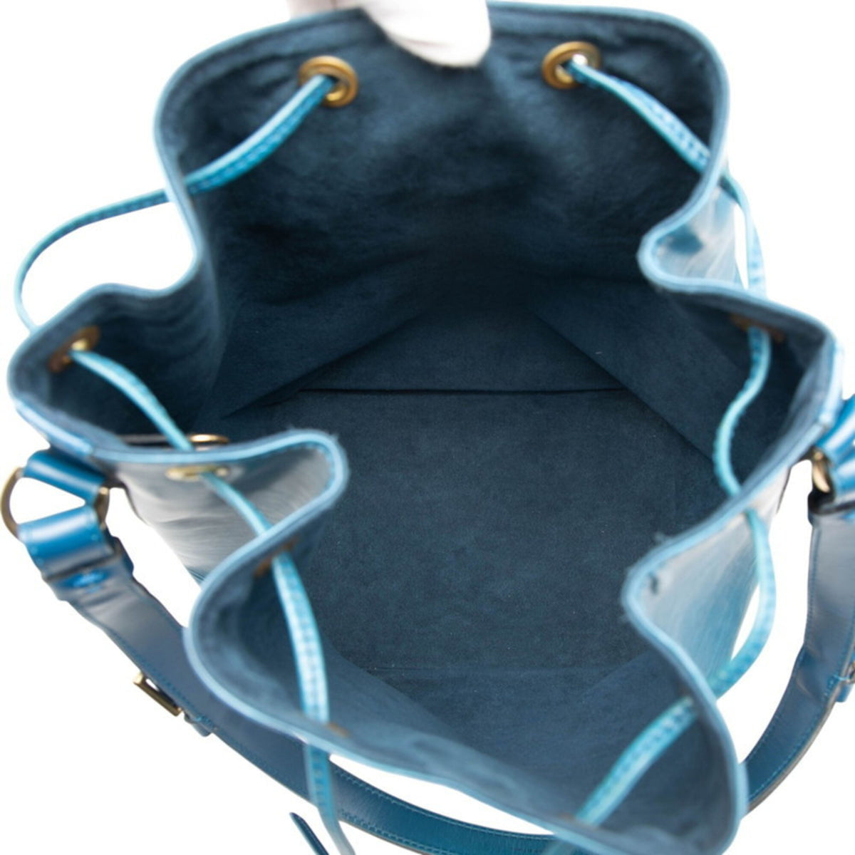 Louis Vuitton Toledo Blue Leather Shoulder Bag (Pre-Owned)