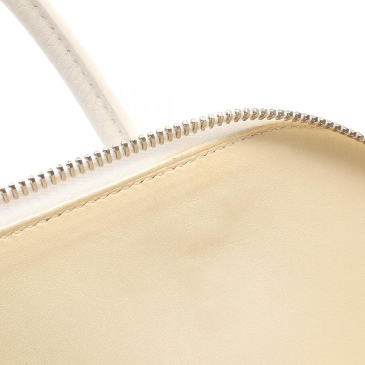 Hermes White Taurillon Clemence Leather Handbag (Pre-Owned)