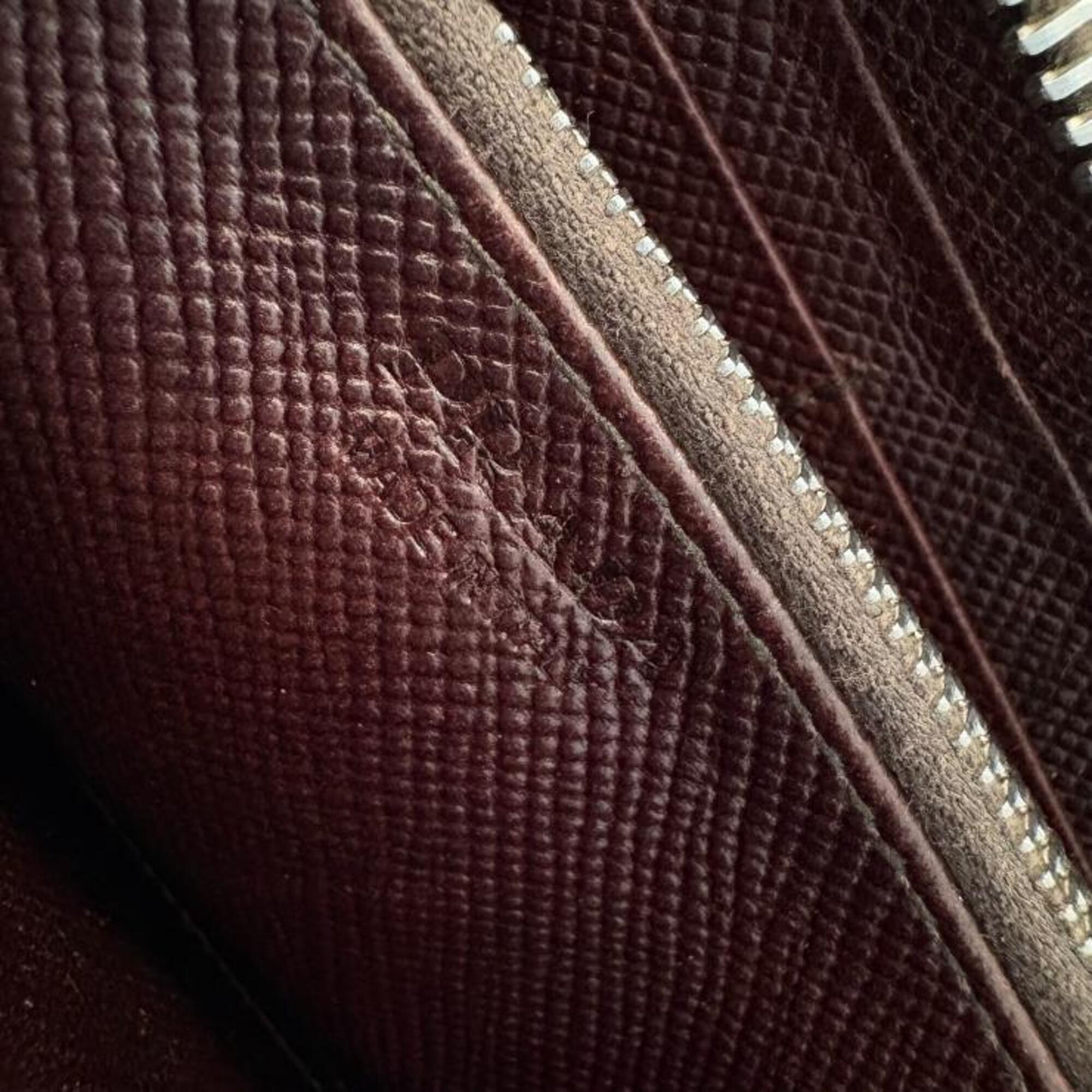 Prada Brown Saffiano Long Wallet (Bi-Fold) (Pre-Owned)