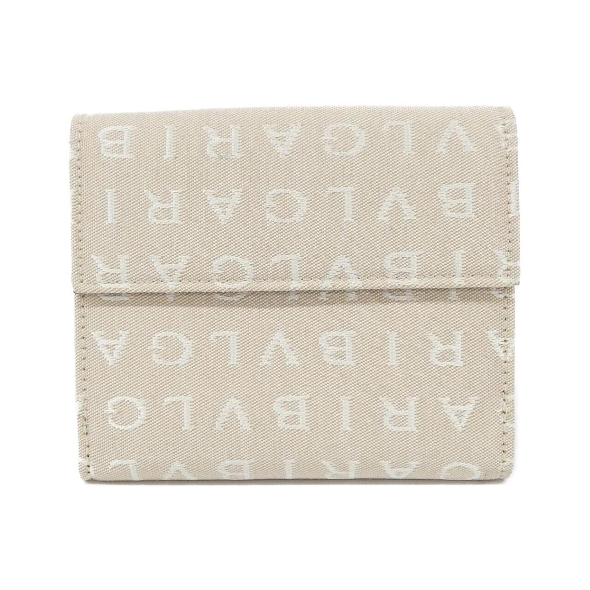 Bvlgari Beige Chocolate Canvas Wallet (Bi-Fold) (Pre-Owned)