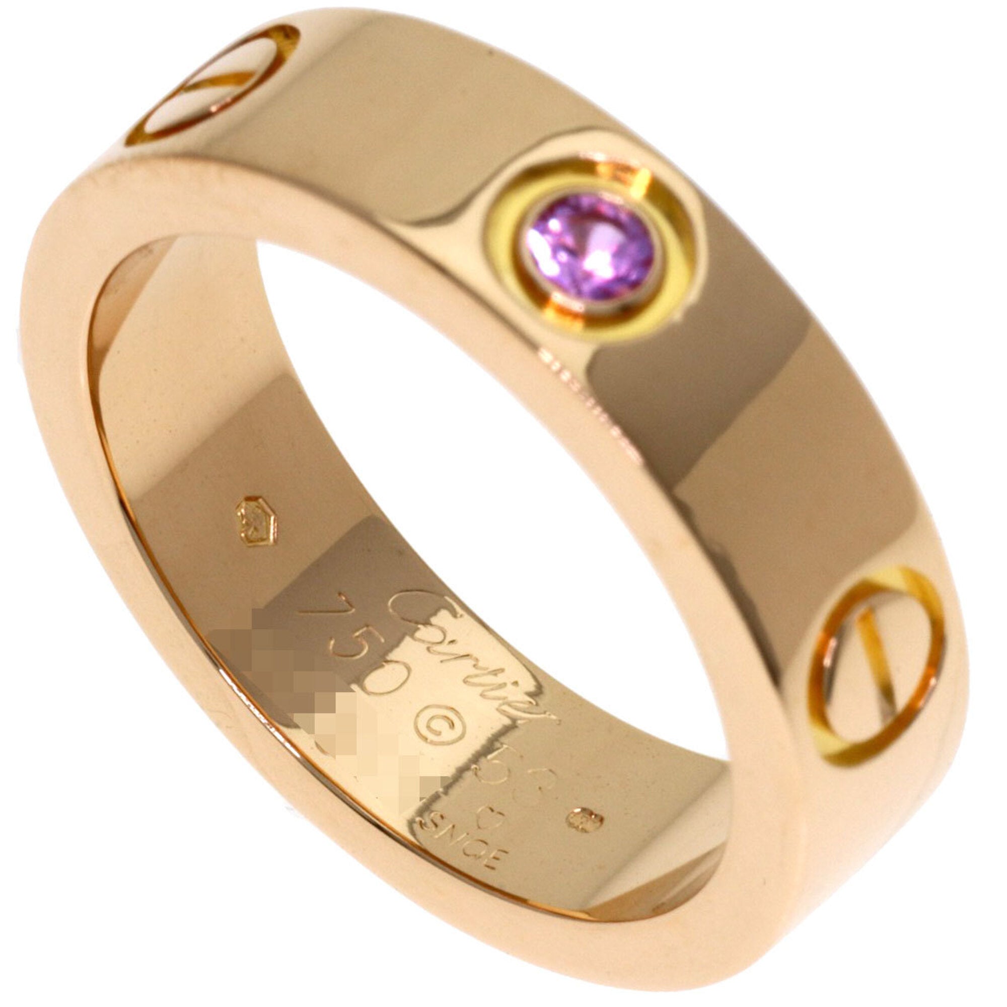 Cartier Love Pink Gold (18K) Band Ring (Pre-Owned)