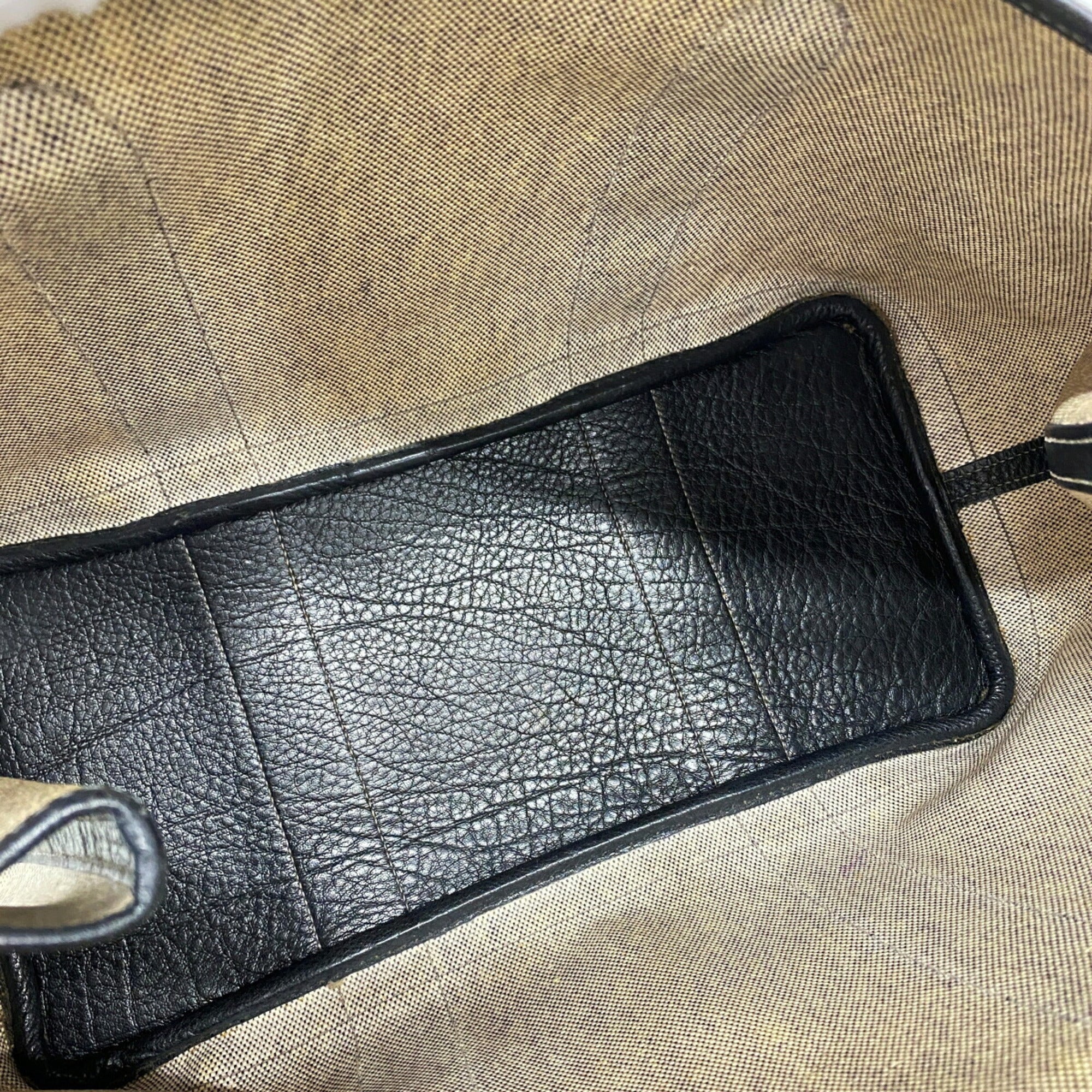 Hermes Black Toile H Tote Bag (Pre-Owned)