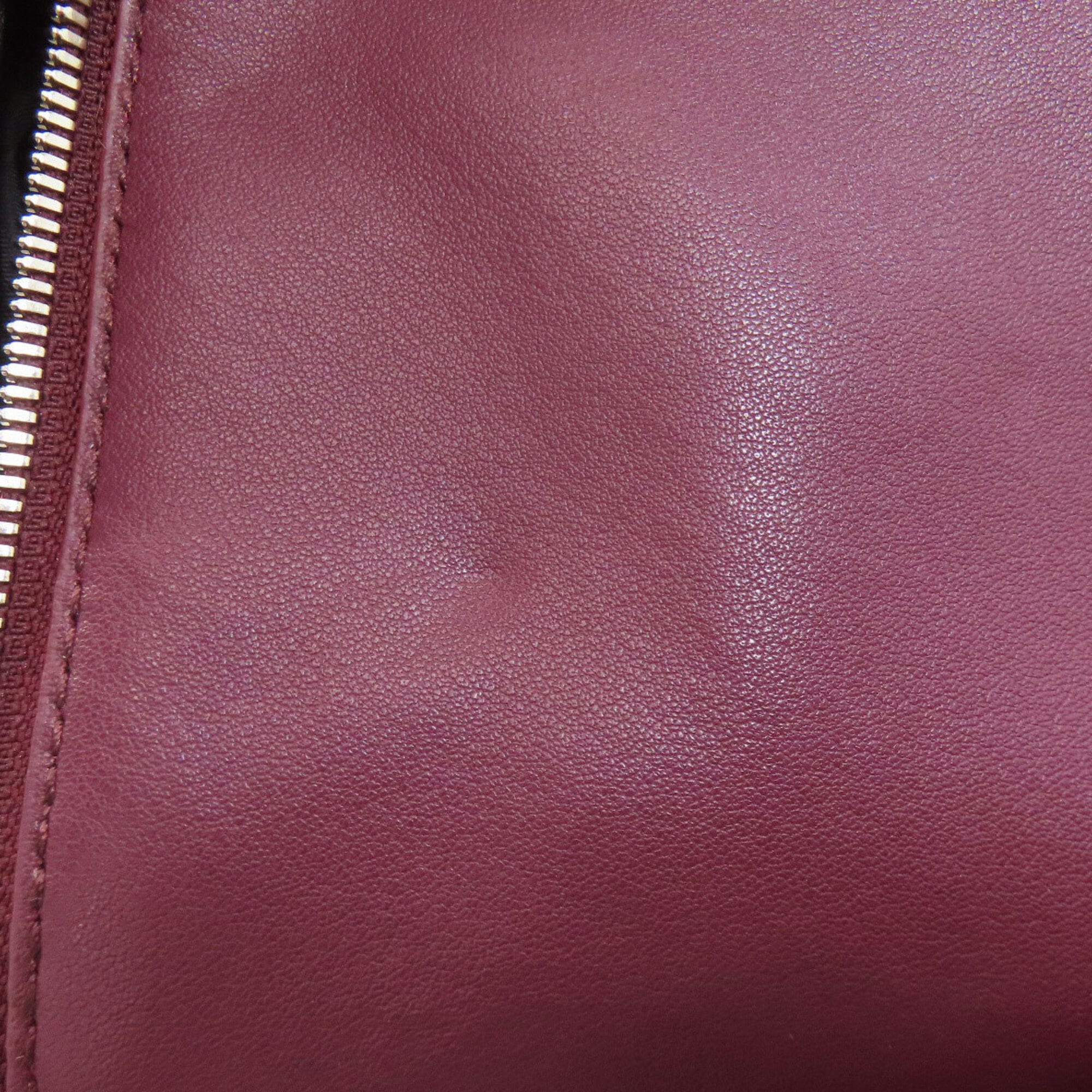 Bally Gray Purple Leather Backpack (Pre-Owned)