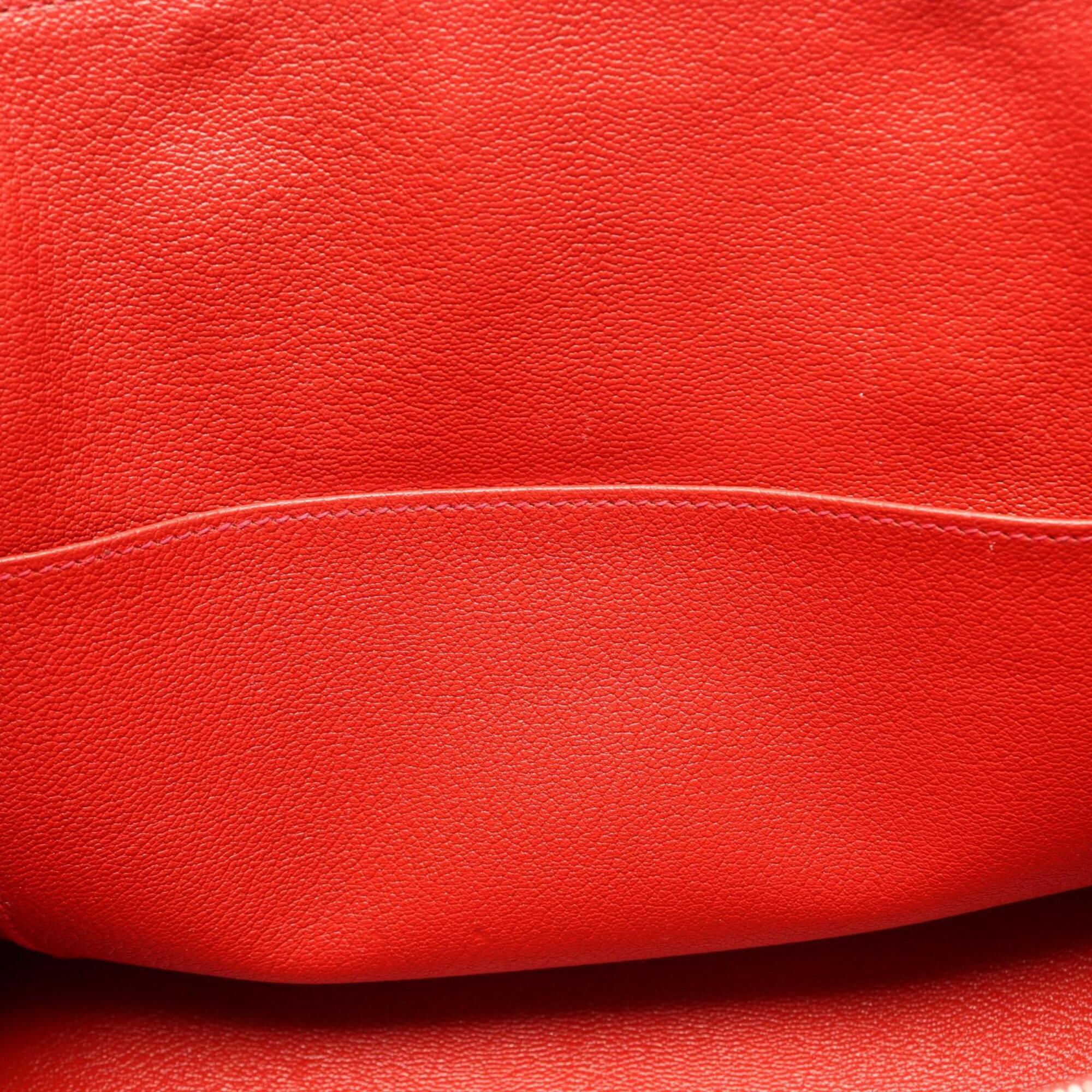 Hermes Red Color Togo Leather Handbag (Pre-Owned)