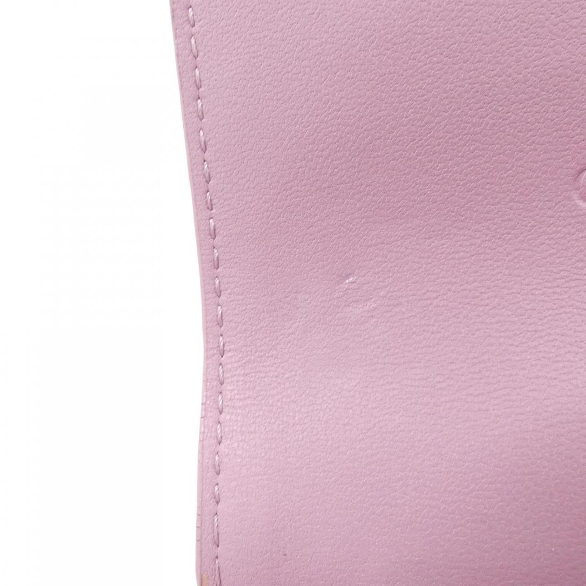 Christian Dior Pink Leather Wallet (Bi-Fold) (Pre-Owned)
