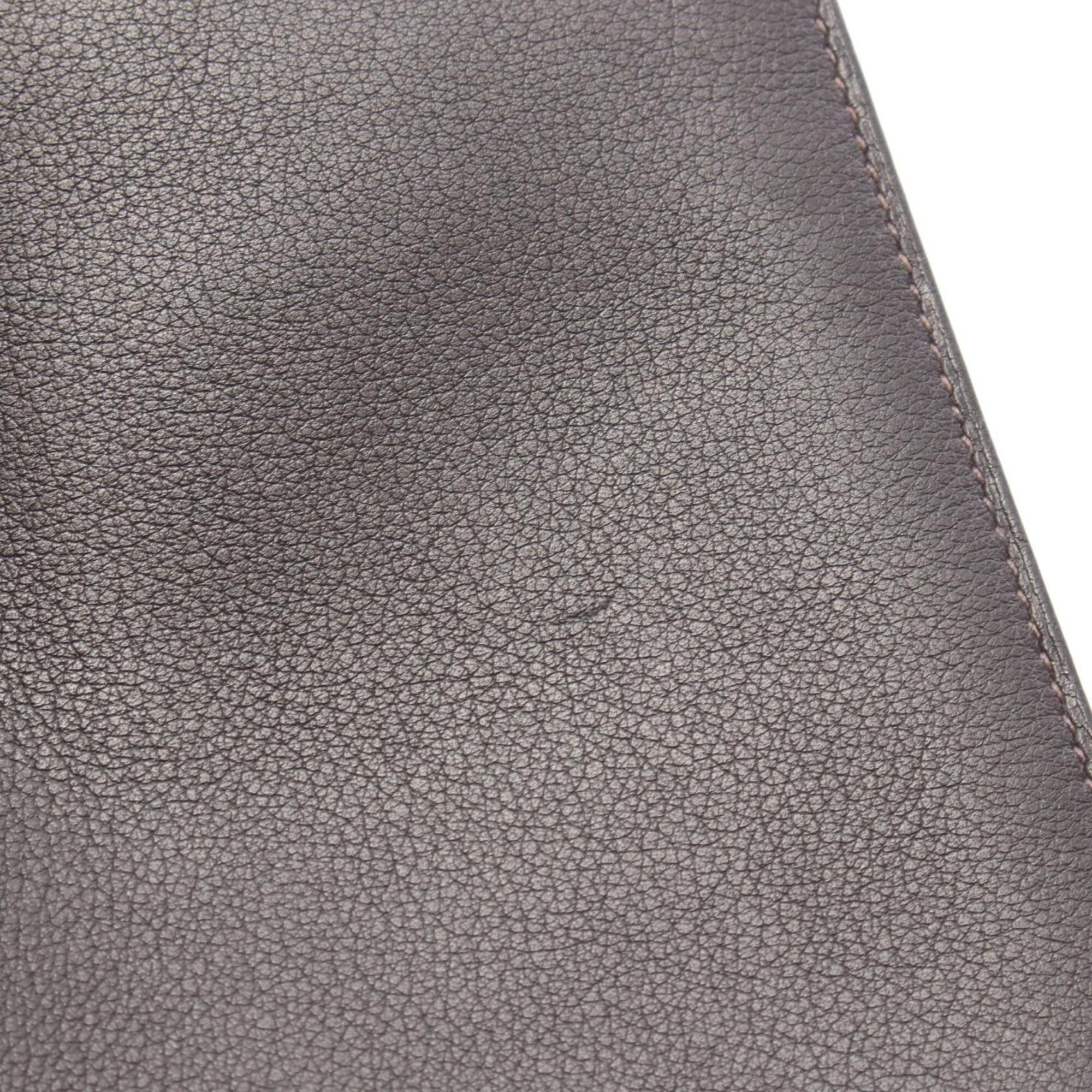 Hermes Brown Swift Leather Long Wallet (Bi-Fold) (Pre-Owned)