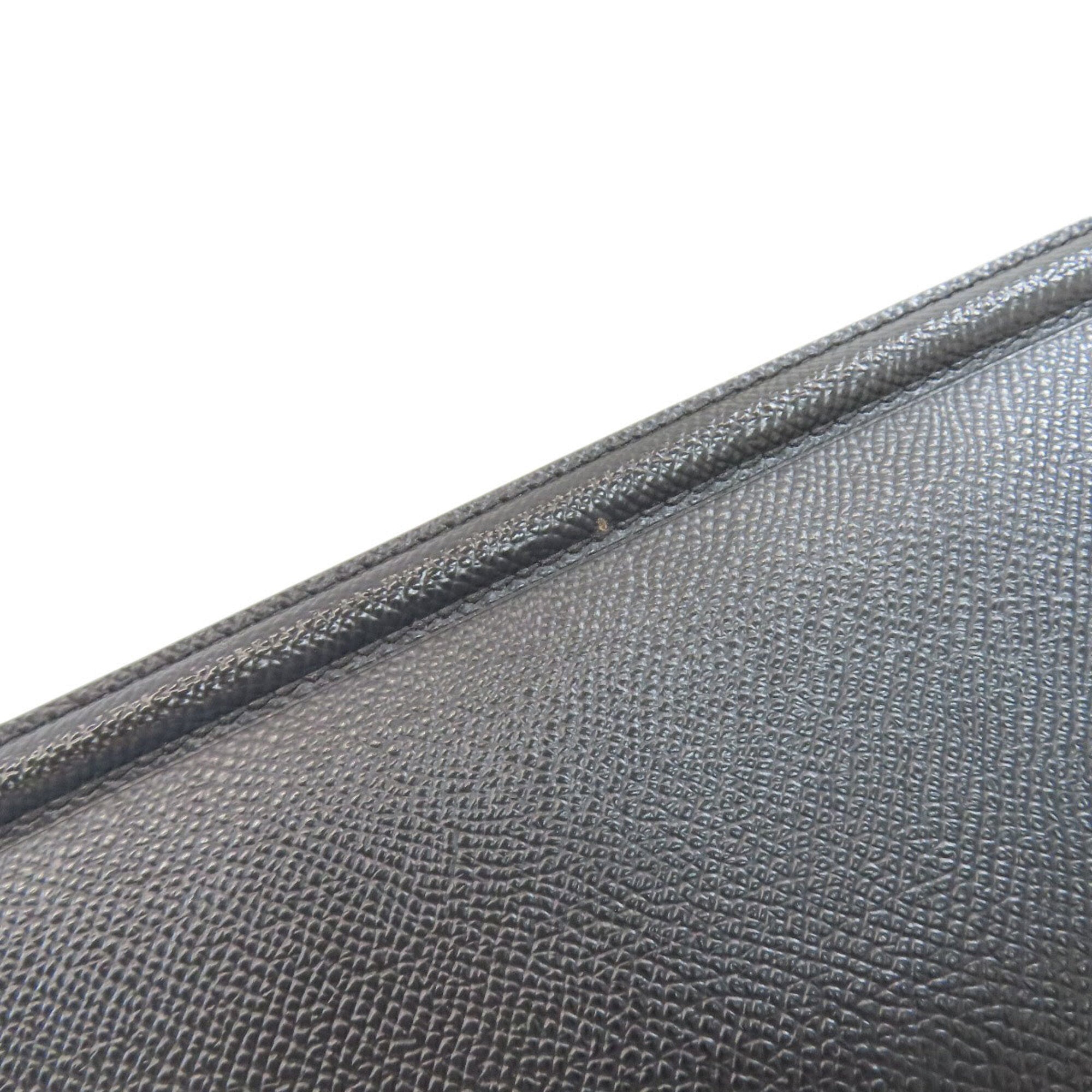 Salvatore Ferragamo Black Leather Shoulder Bag (Pre-Owned)