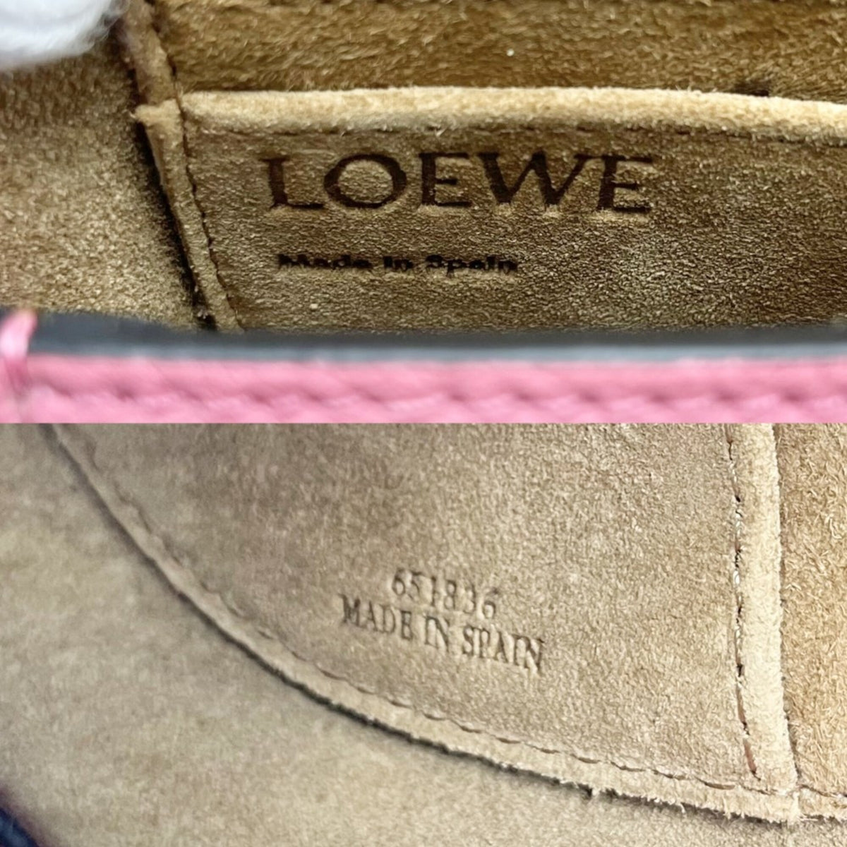 Loewe Pink Leather Shoulder Bag (Pre-Owned)