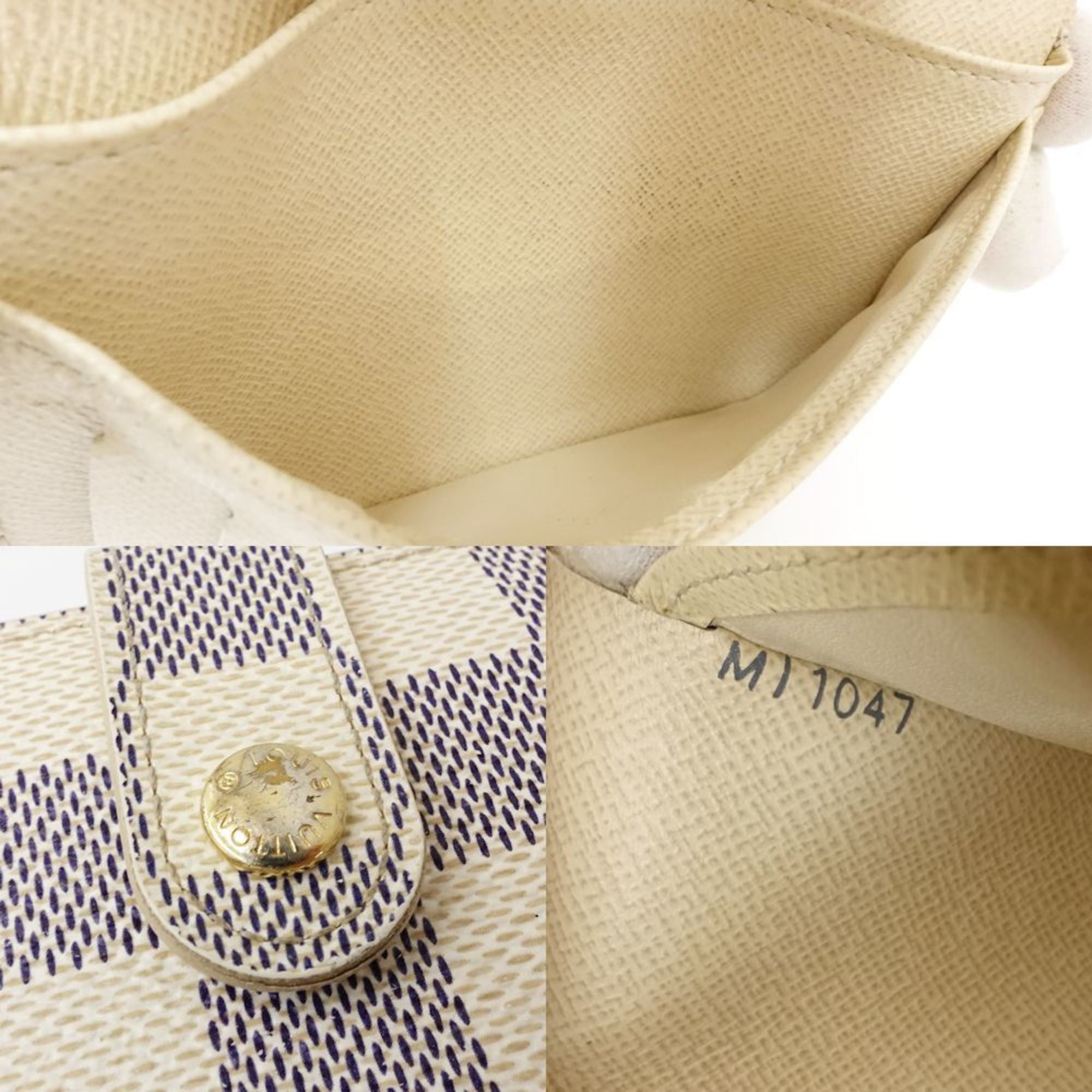 Louis Vuitton Damier Azur Damier Azur Damier Azur Wallet (Bi-Fold) (Pre-Owned)