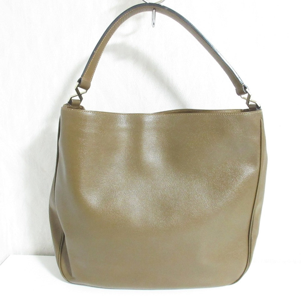 Valextra Brown Leather Shoulder Bag Tote Bag (Pre-Owned)