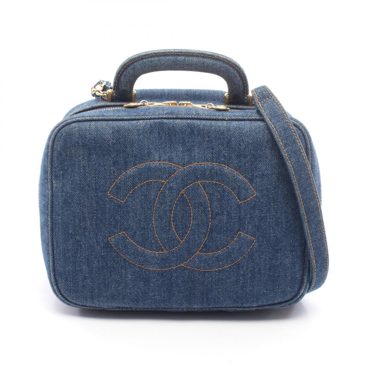 Chanel Navy Denim Handbag (Pre-Owned)