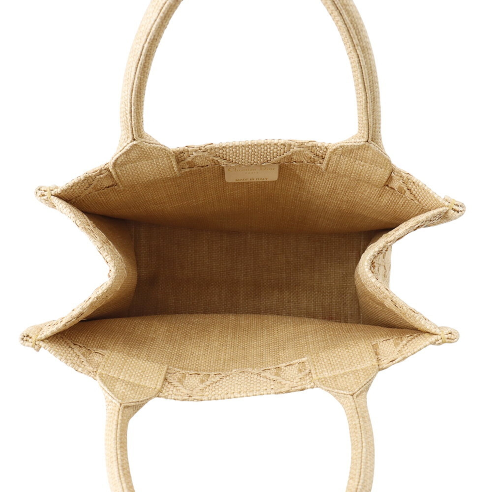Christian Dior Beige Raffia Tote Bag (Pre-Owned)