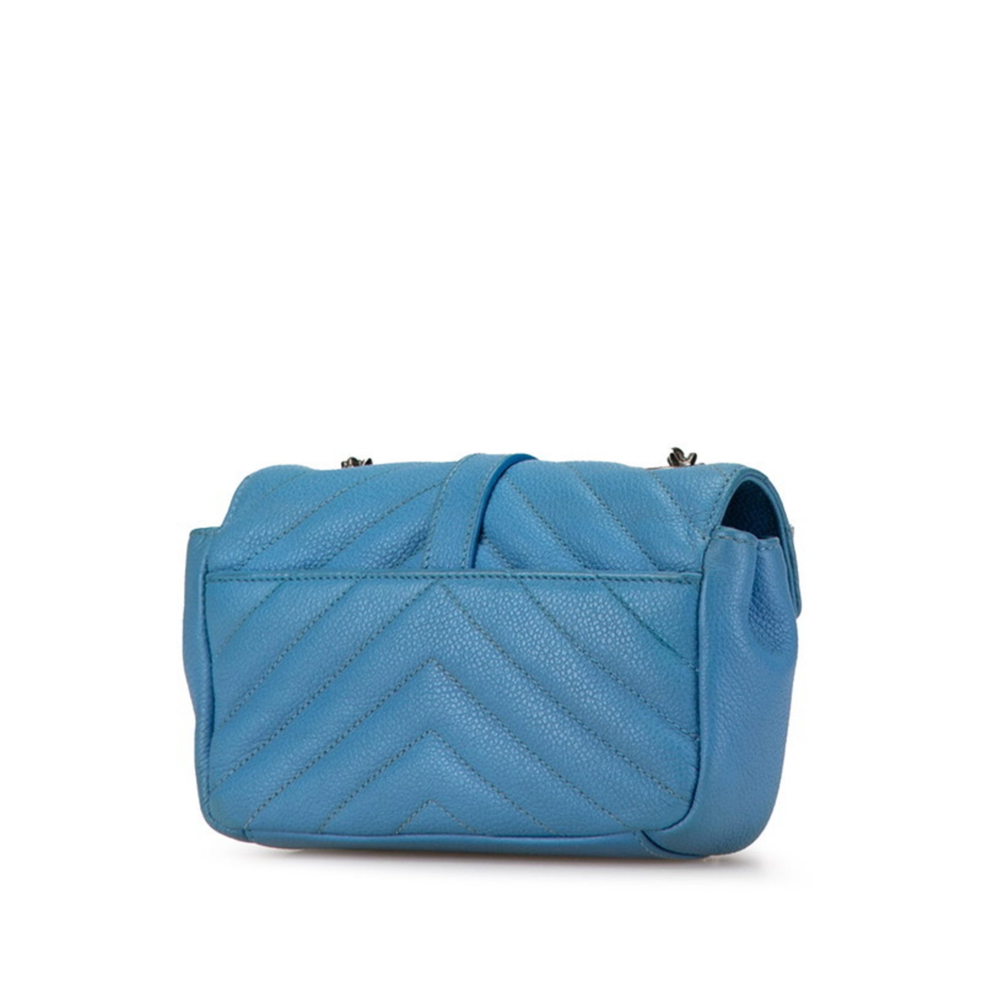 Saint Laurent Blue Leather Shoulder Bag (Pre-Owned)