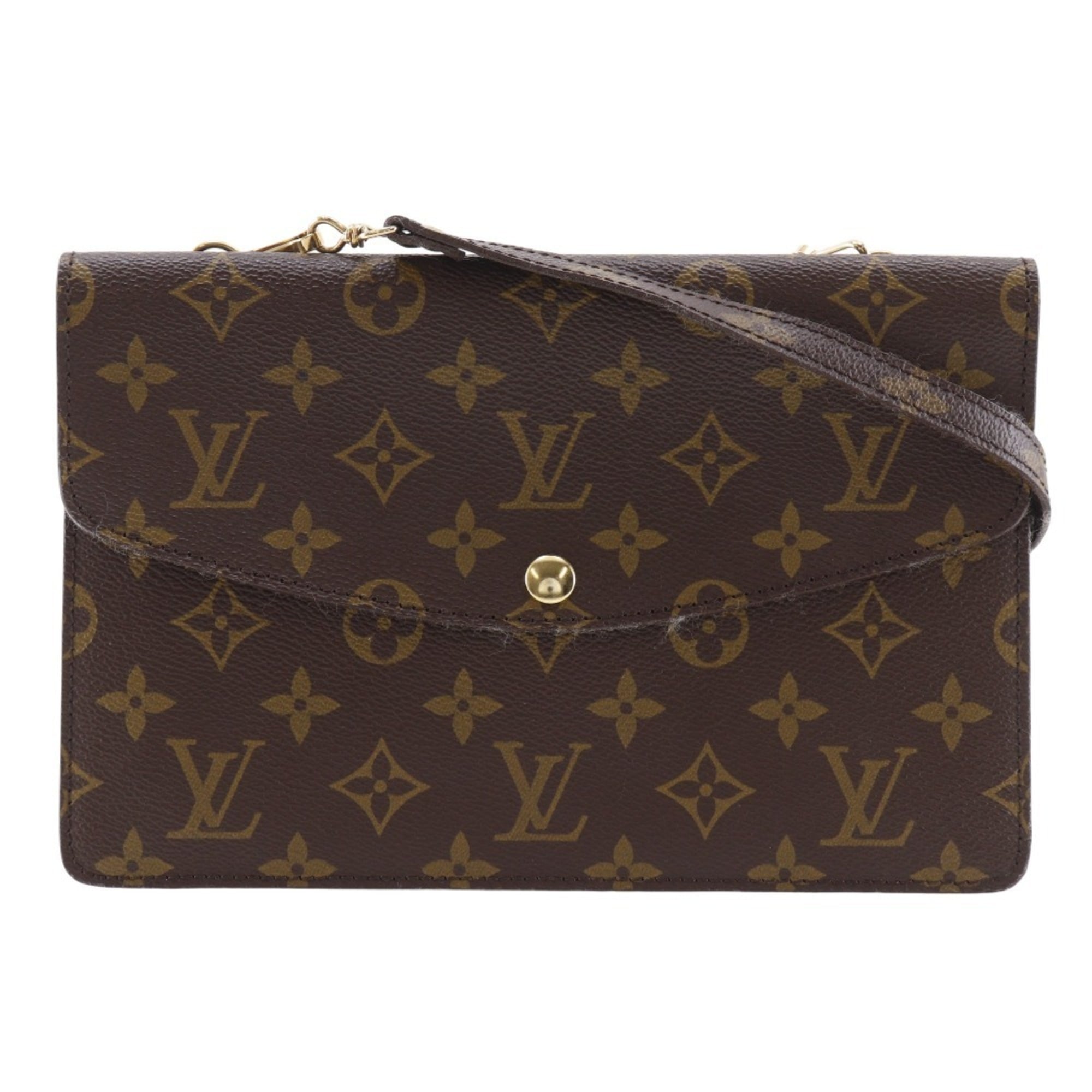 Louis Vuitton Brown Monogram Canvas Shoulder Bag (Pre-Owned)