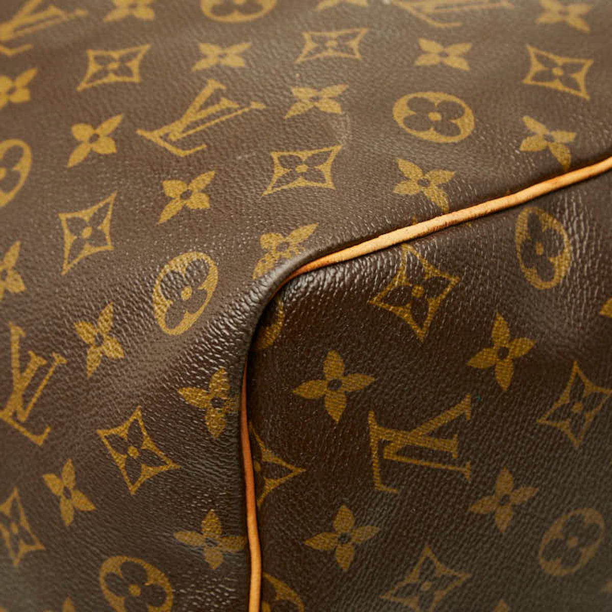 Louis Vuitton Brown Pvc Leather Boston Bag (Pre-Owned)