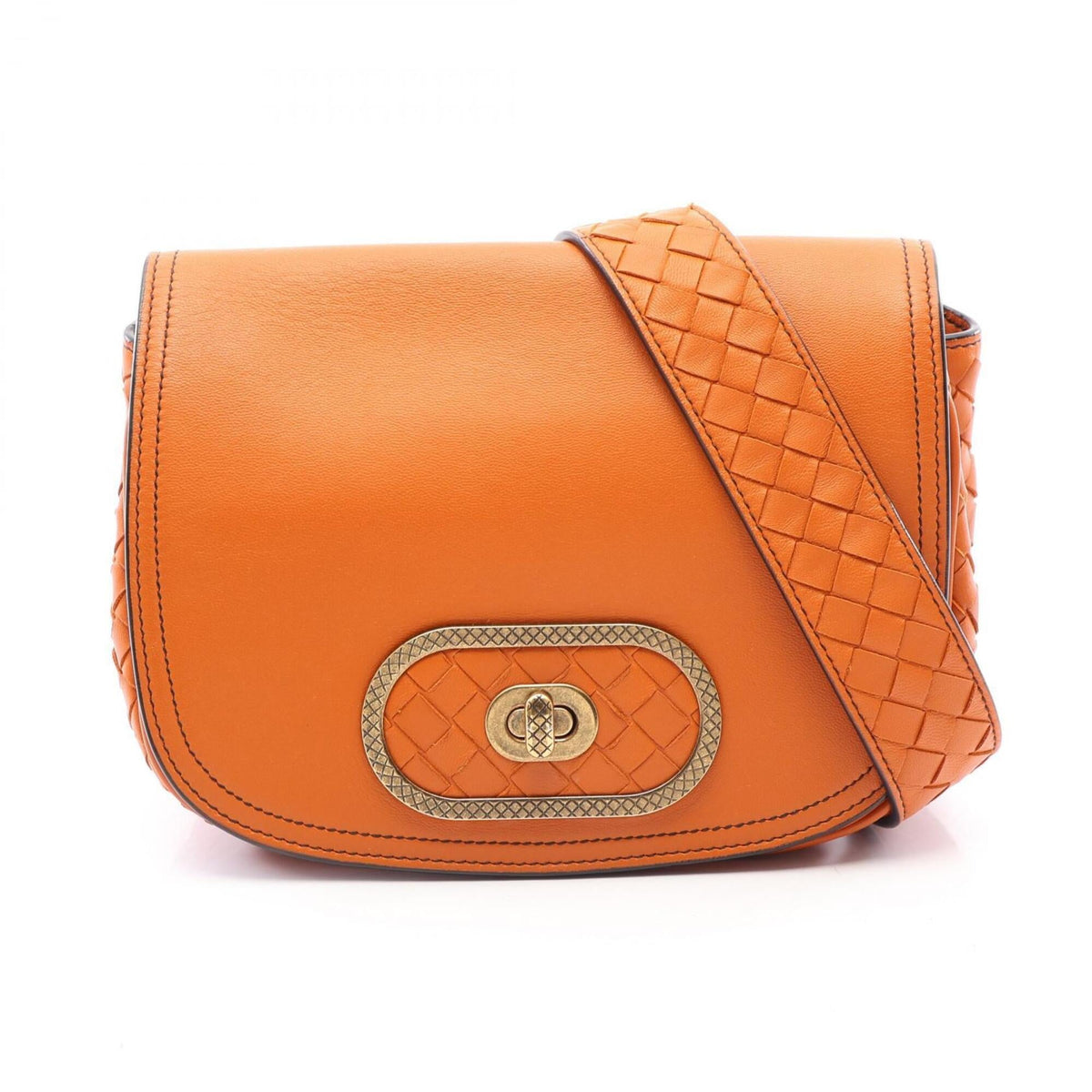 Bottega Veneta Brown Leather Shoulder Bag (Pre-Owned)