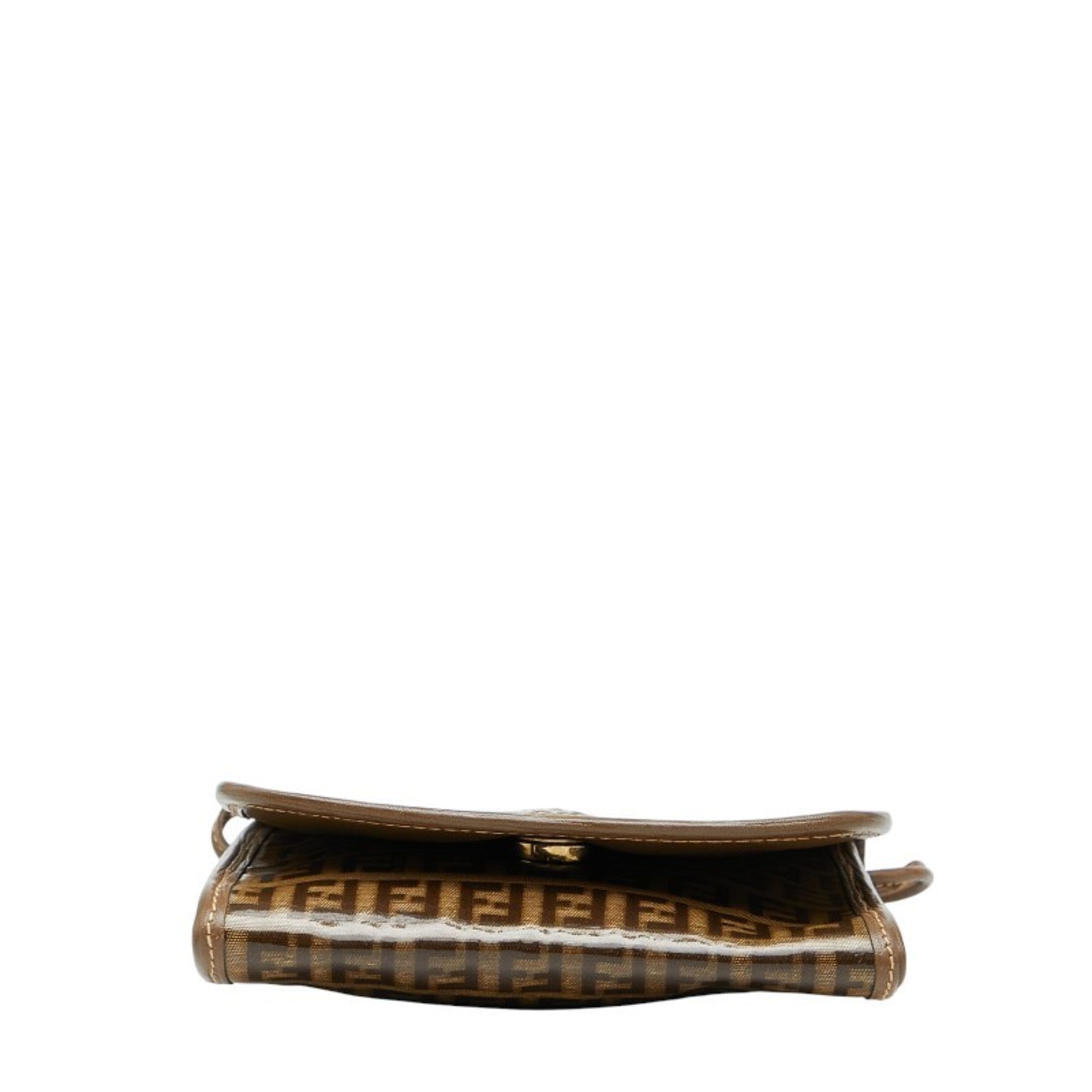 Fendi Brown Pvc Leather Shoulder Bag (Pre-Owned)