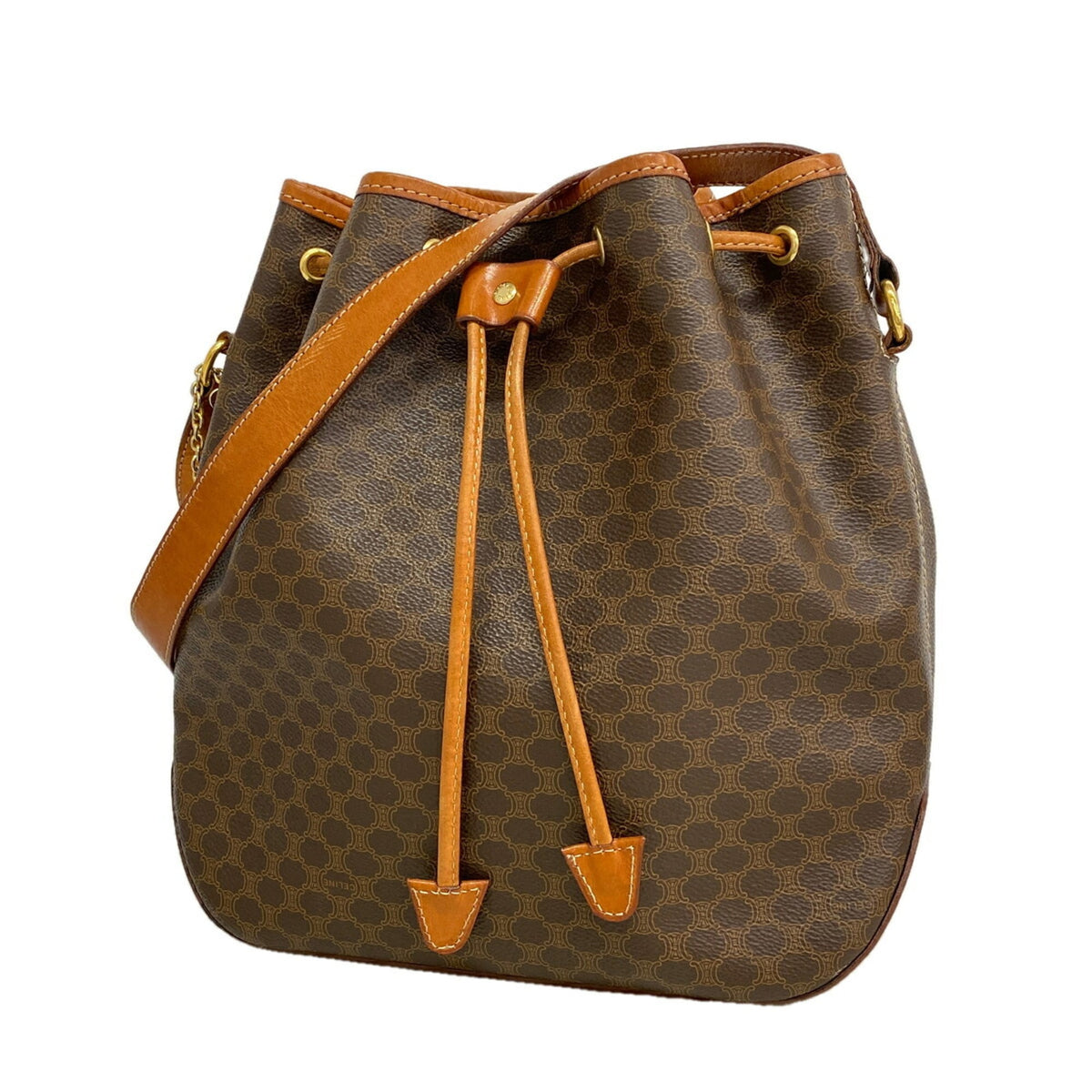 Celine Brown Pvc Shoulder Bag (Pre-Owned)