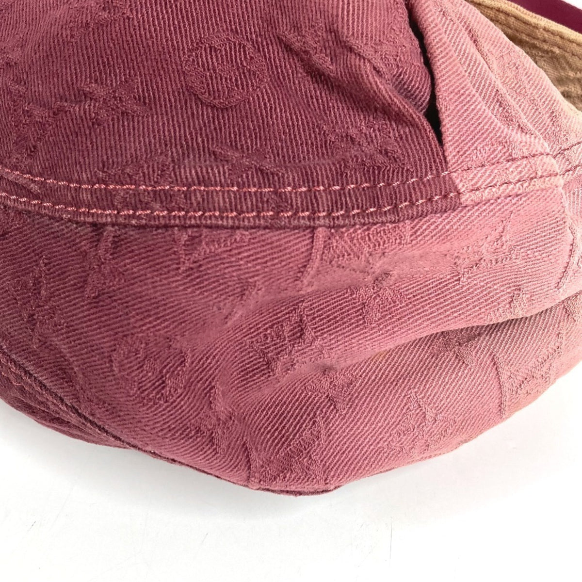 Louis Vuitton Monogram Denim Pink Rouge Fauviste Monogram Denim Shoulder Bag (Pre-Owned)