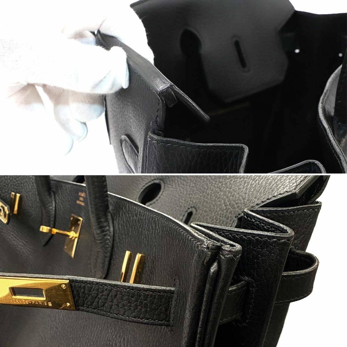 Hermes Black Ardennes Leather Handbag (Pre-Owned)