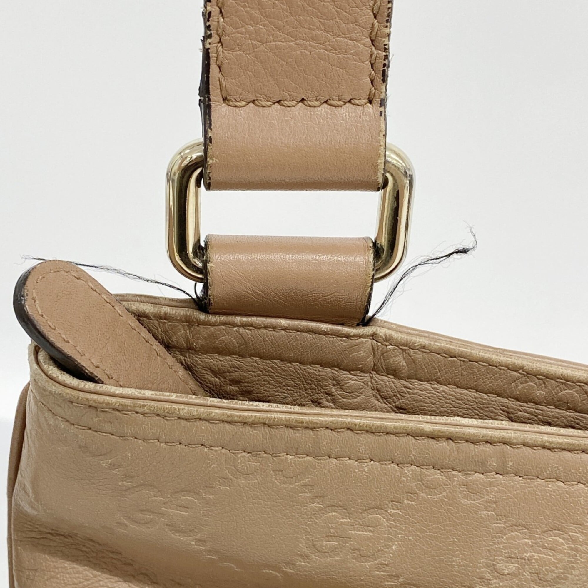 Gucci Light Brown Leather Shoulder Bag (Pre-Owned)