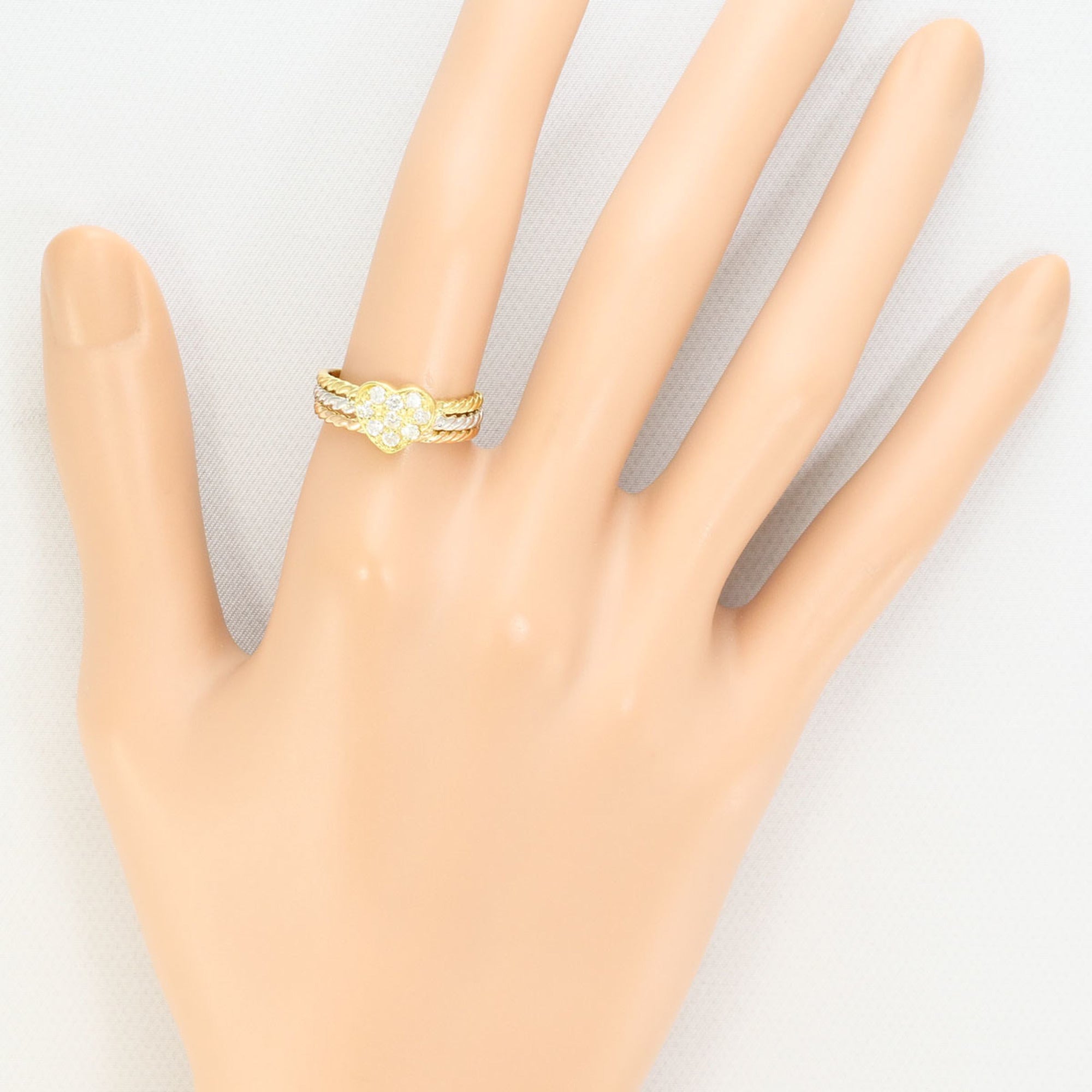 Unbranded Pink Gold Platinum Yellow Gold Yellow Gold (18K) Pink Gold (18K) Platinum 900 Band Ring (Pre-Owned)