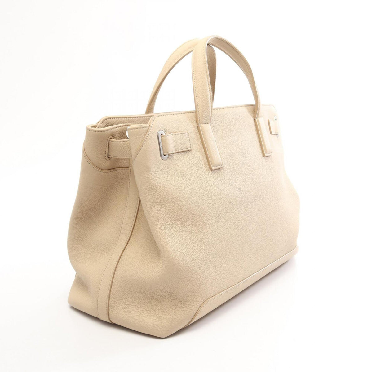 Christian Dior Beige Leather Tote Bag (Pre-Owned)