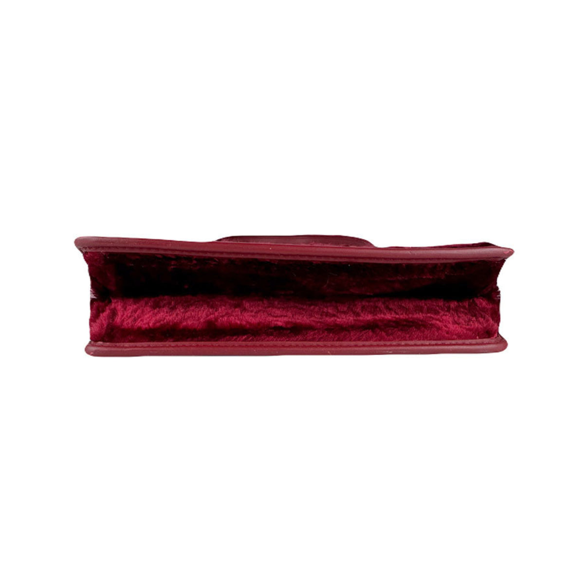 Fendi Red Color Fur Shoulder Bag (Pre-Owned)