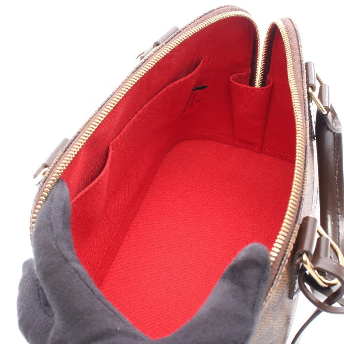 Louis Vuitton Brown Damier Canvas Coated Canvas Handbag (Pre-Owned)