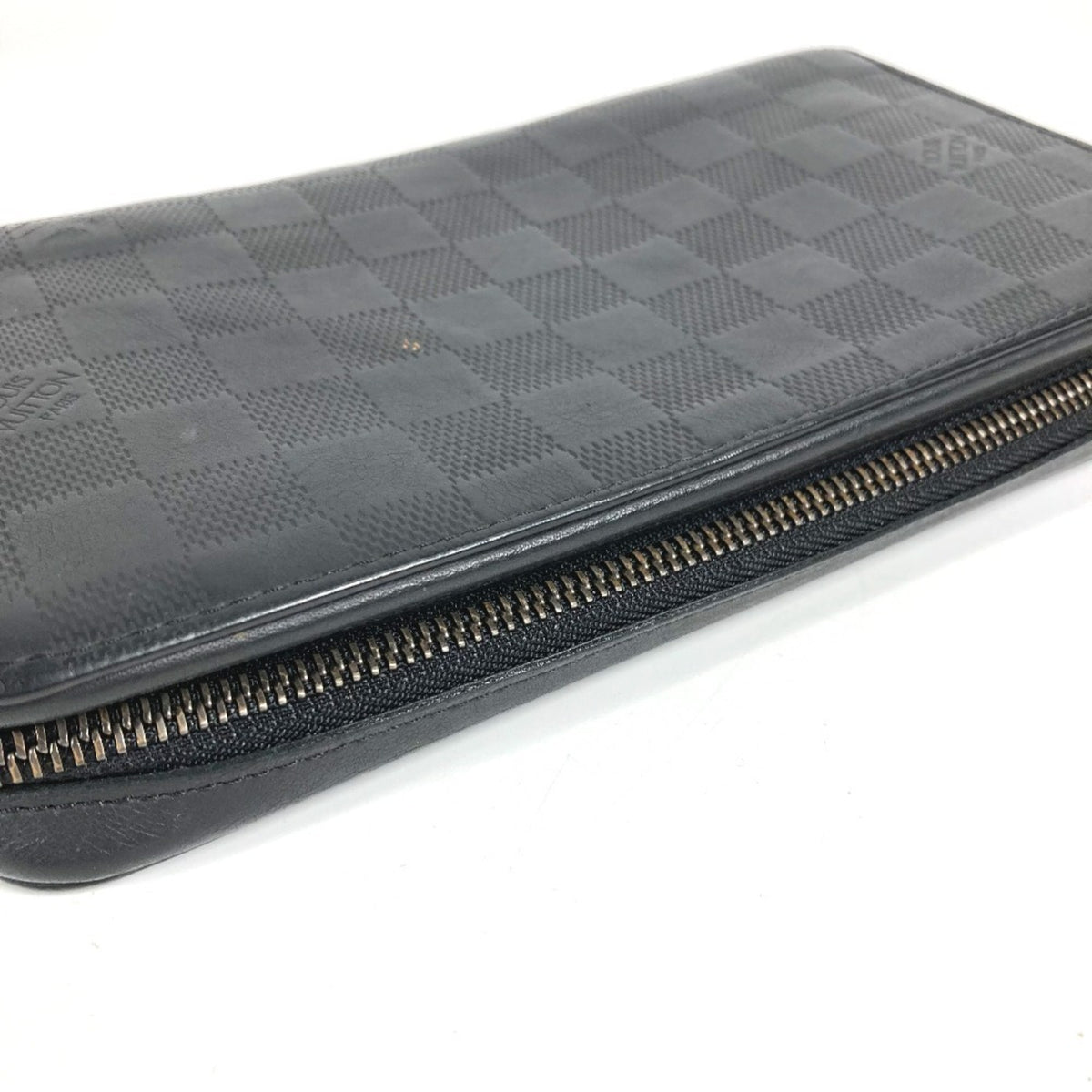 Louis Vuitton Damier Infini Black Damier Infini Long Wallet (Bi-Fold) (Pre-Owned)