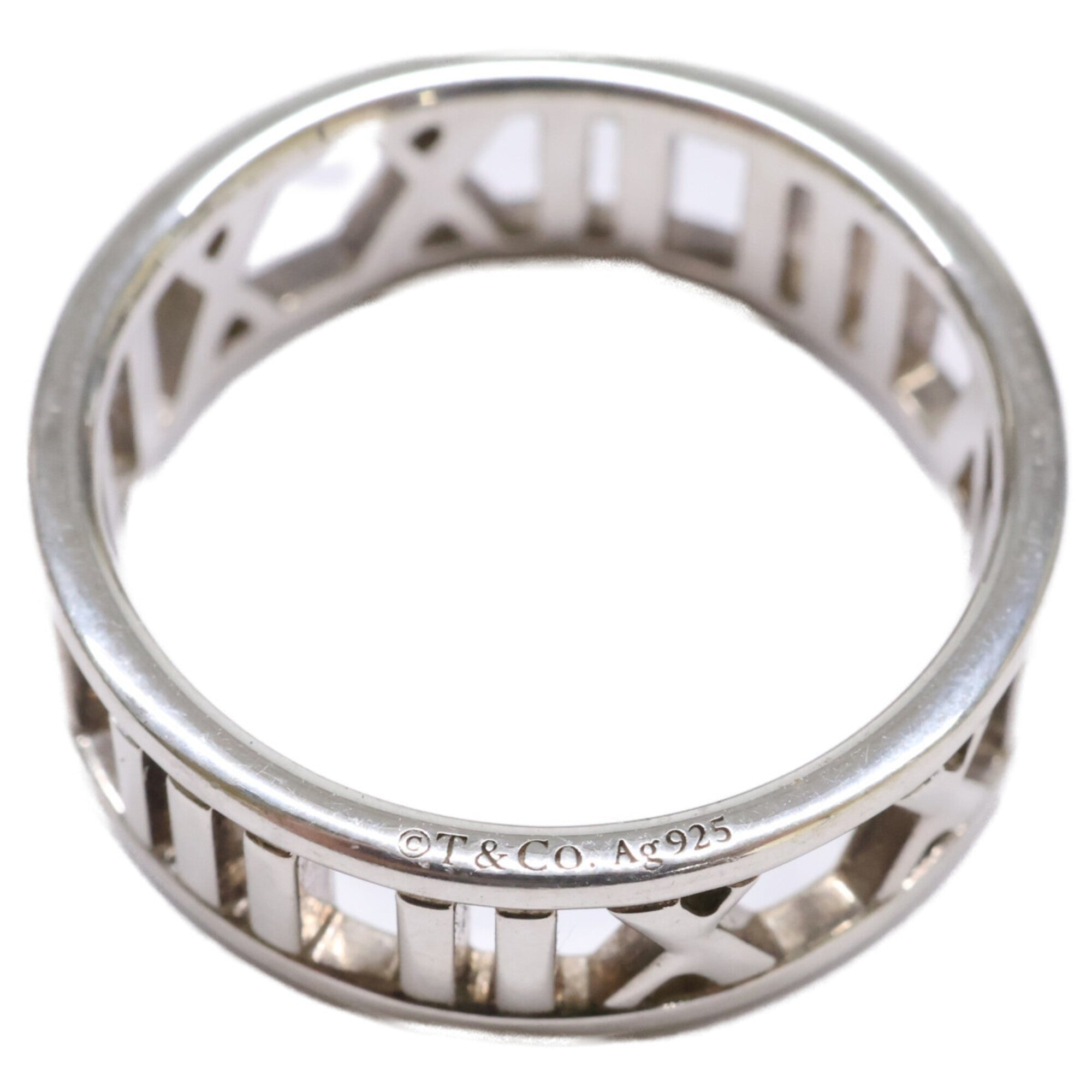 Tiffany Silver Silver 925 Band Ring (Pre-Owned)