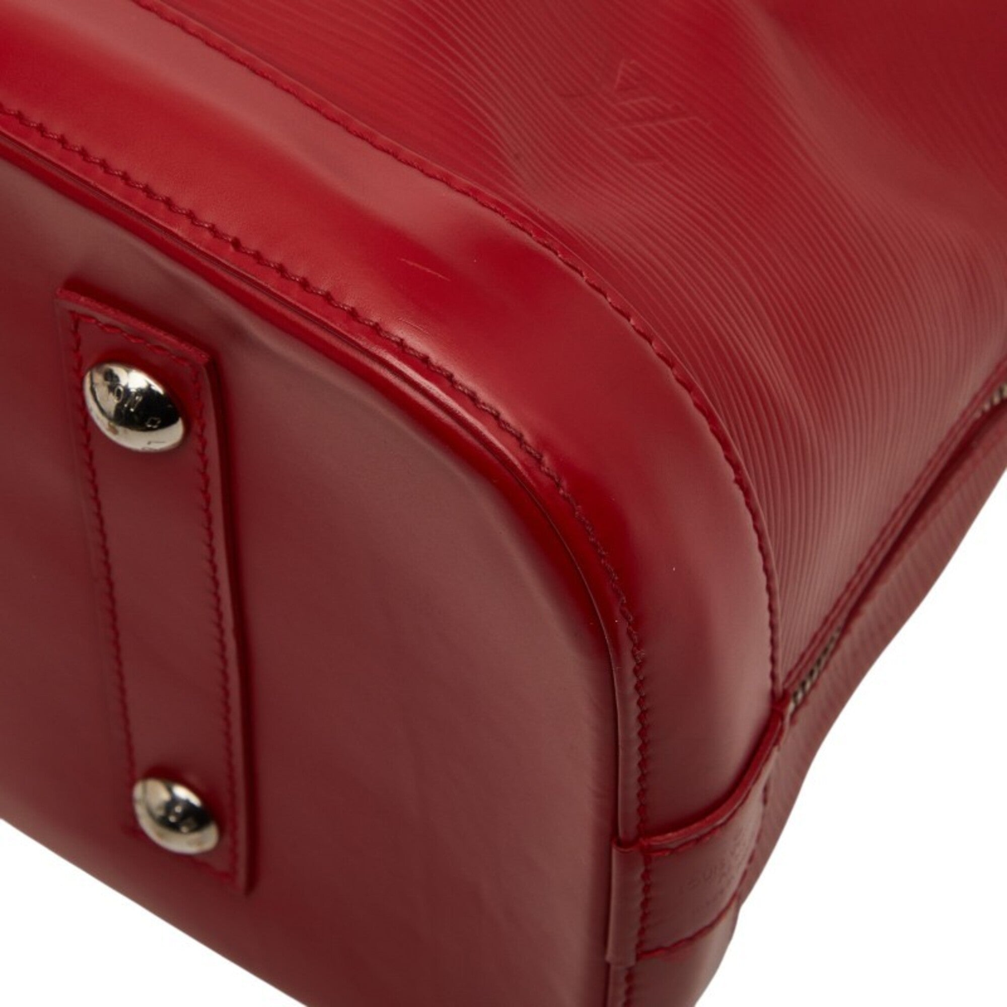 Louis Vuitton Carmine Red Color Leather Handbag (Pre-Owned)